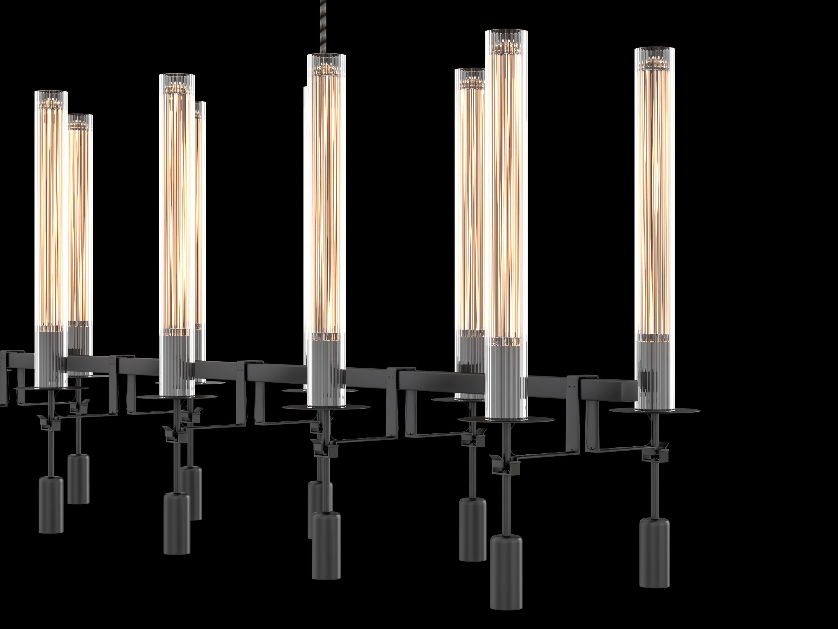 RH Fontanelle Linear Chandelier 3D model_4