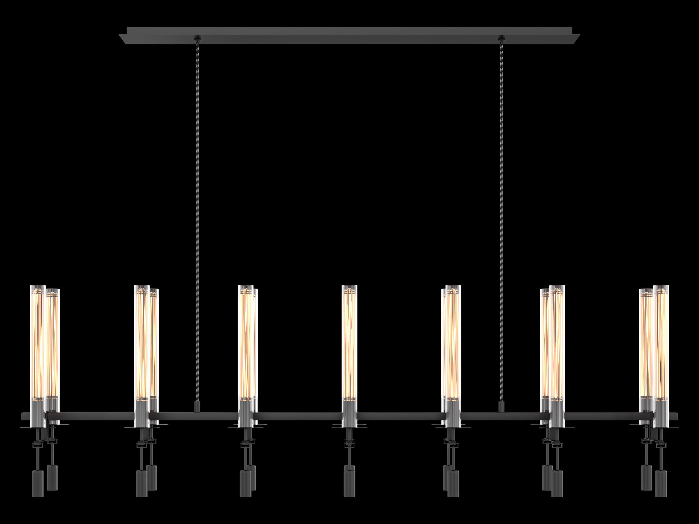 RH Fontanelle Linear Chandelier 3D model_2