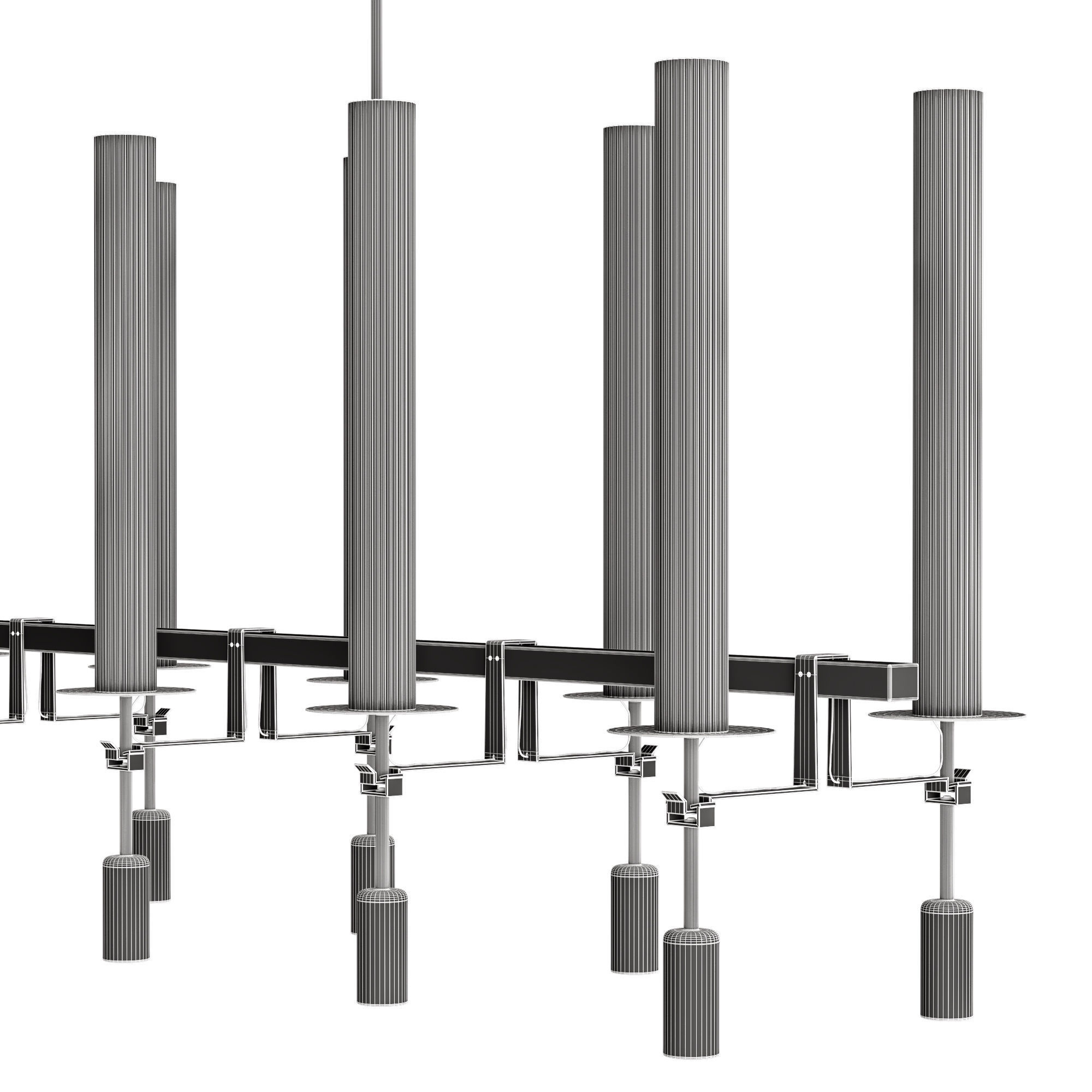RH Fontanelle Linear Chandelier 3D model_6