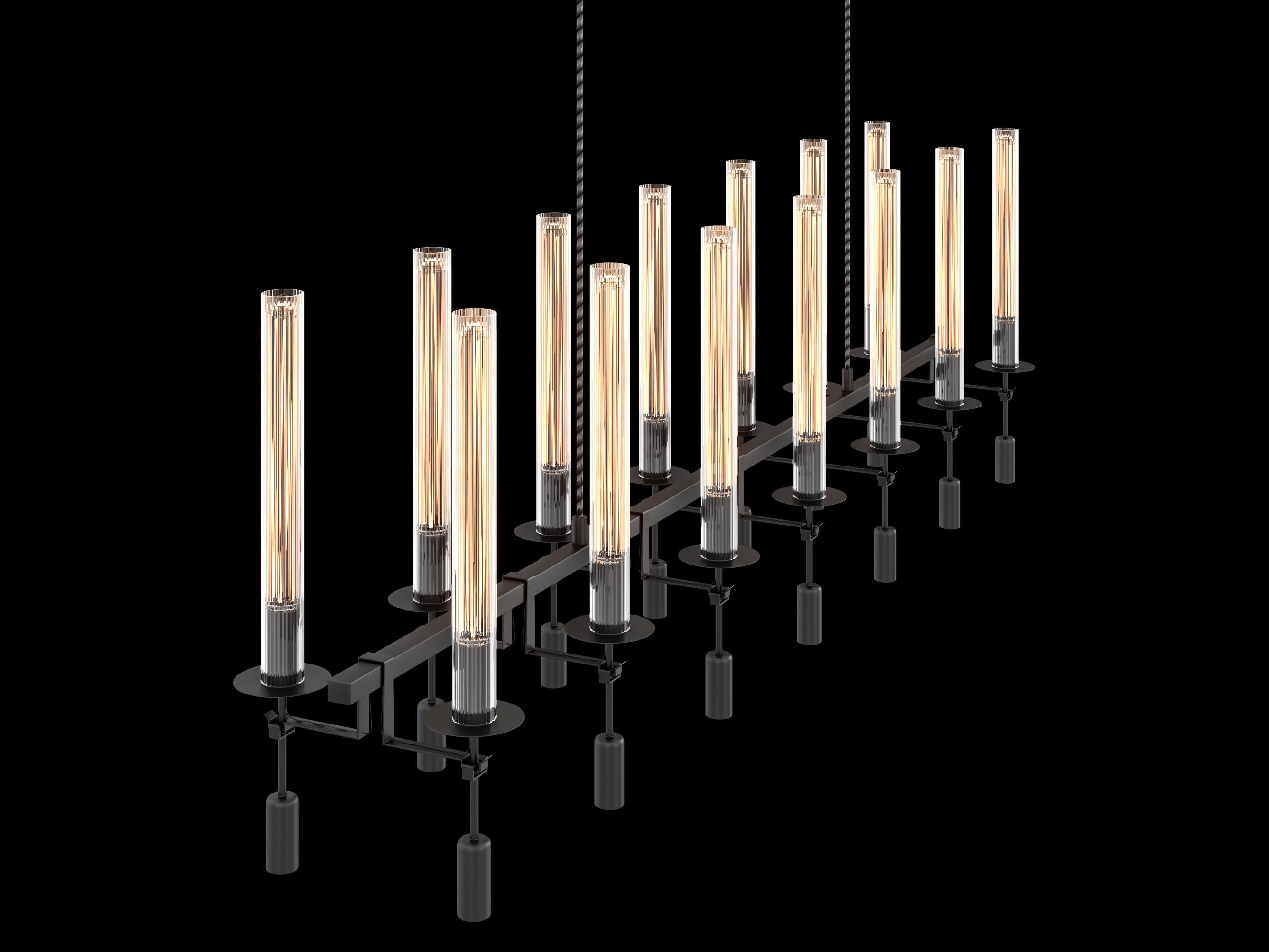 RH Fontanelle Linear Chandelier 3D model_5