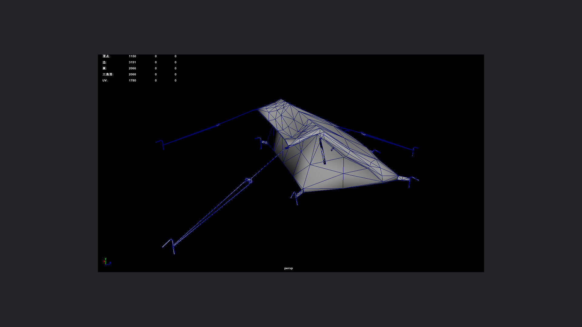 Tent 3D model 005 Low-poly 3D model_9