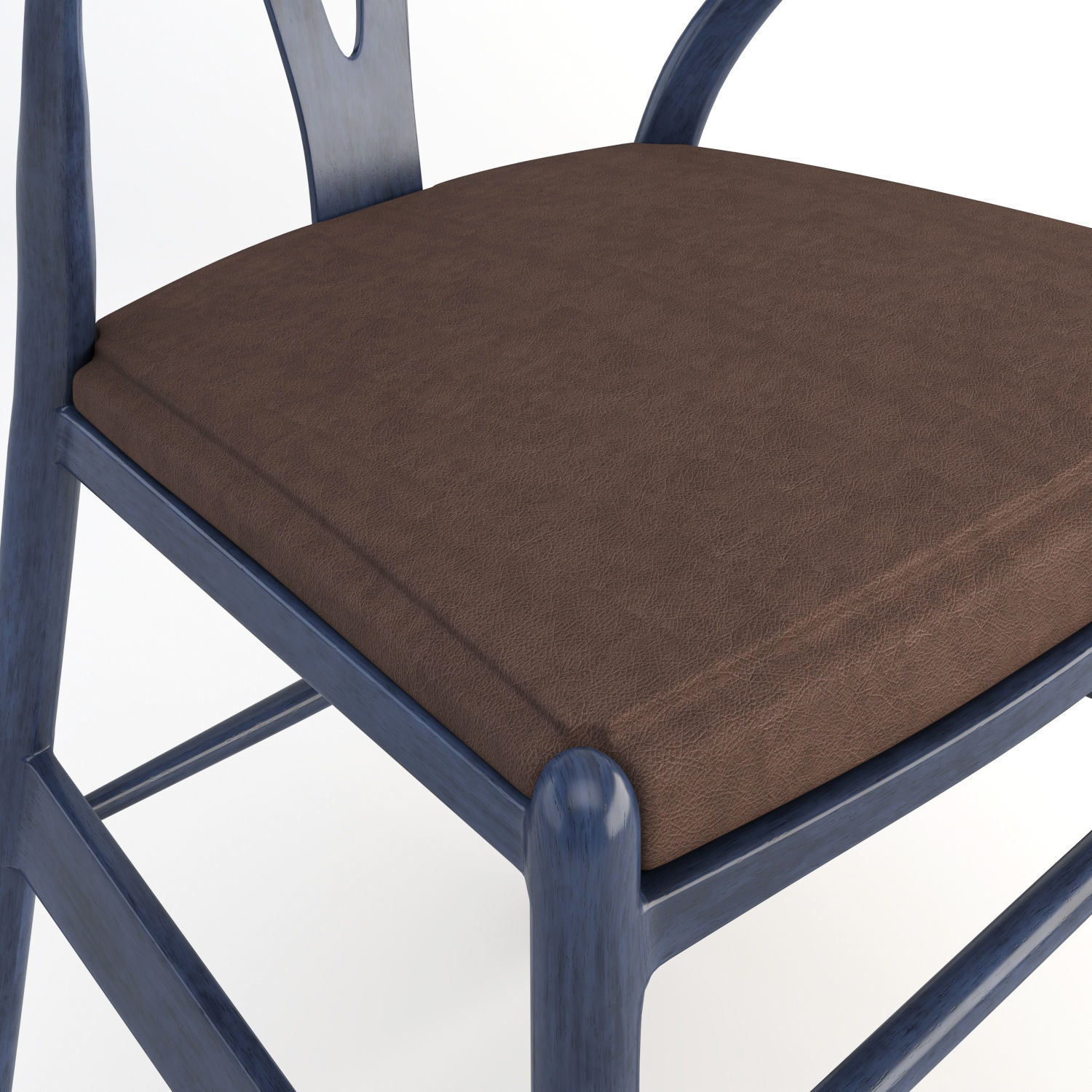 CH24 Wishbone Chair with cushion as seating 3D model_10