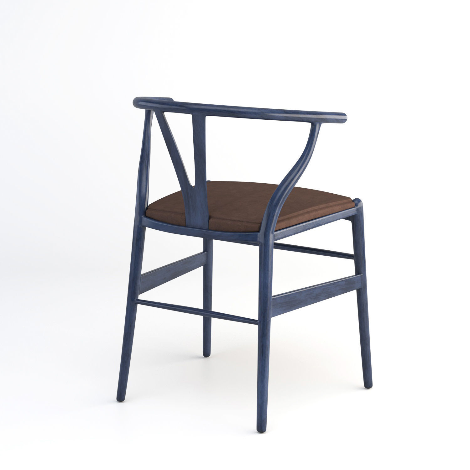 CH24 Wishbone Chair with cushion as seating 3D model_17