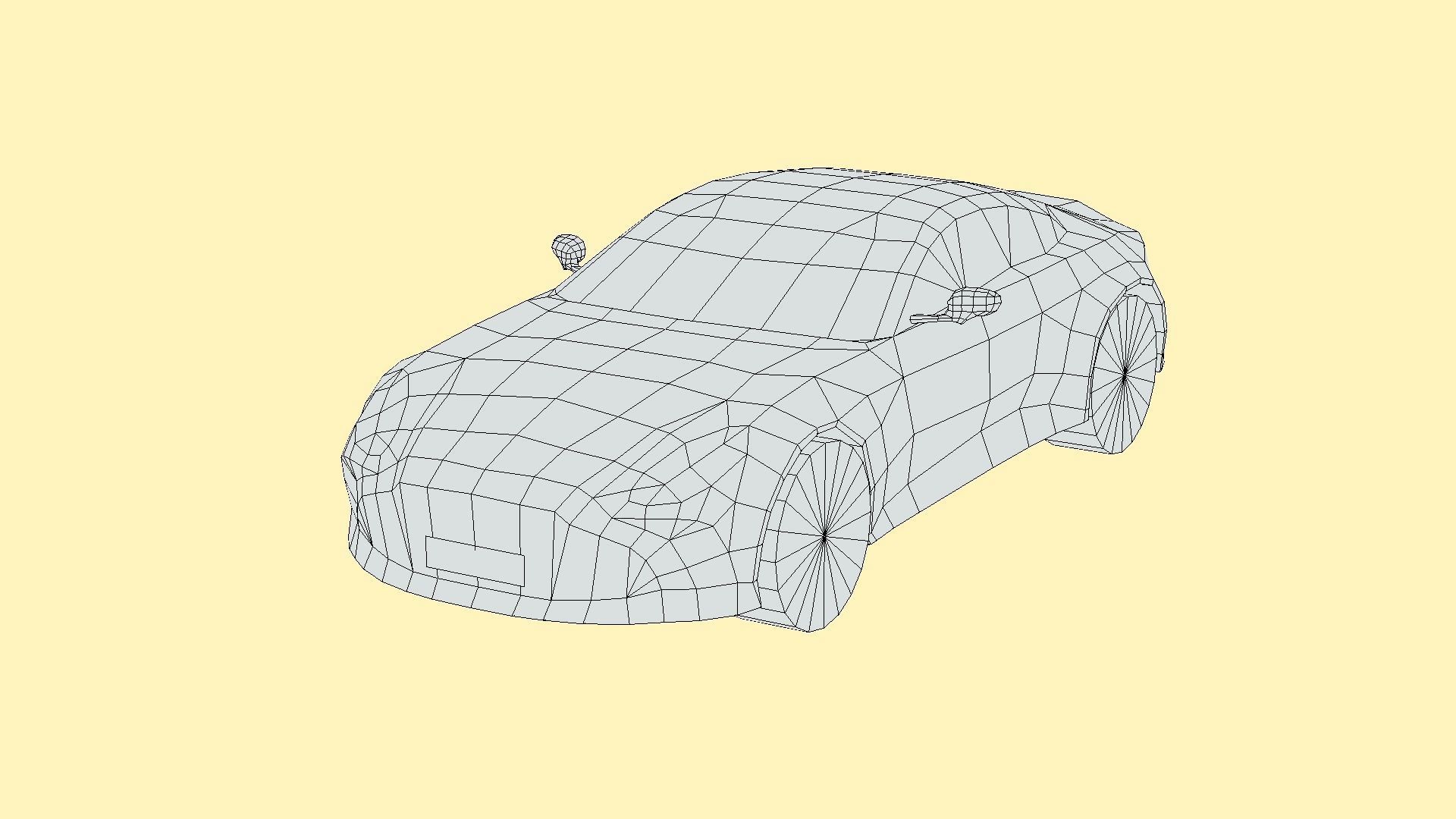 Aston Martin Vantage 2024 Low-poly 3D model_5