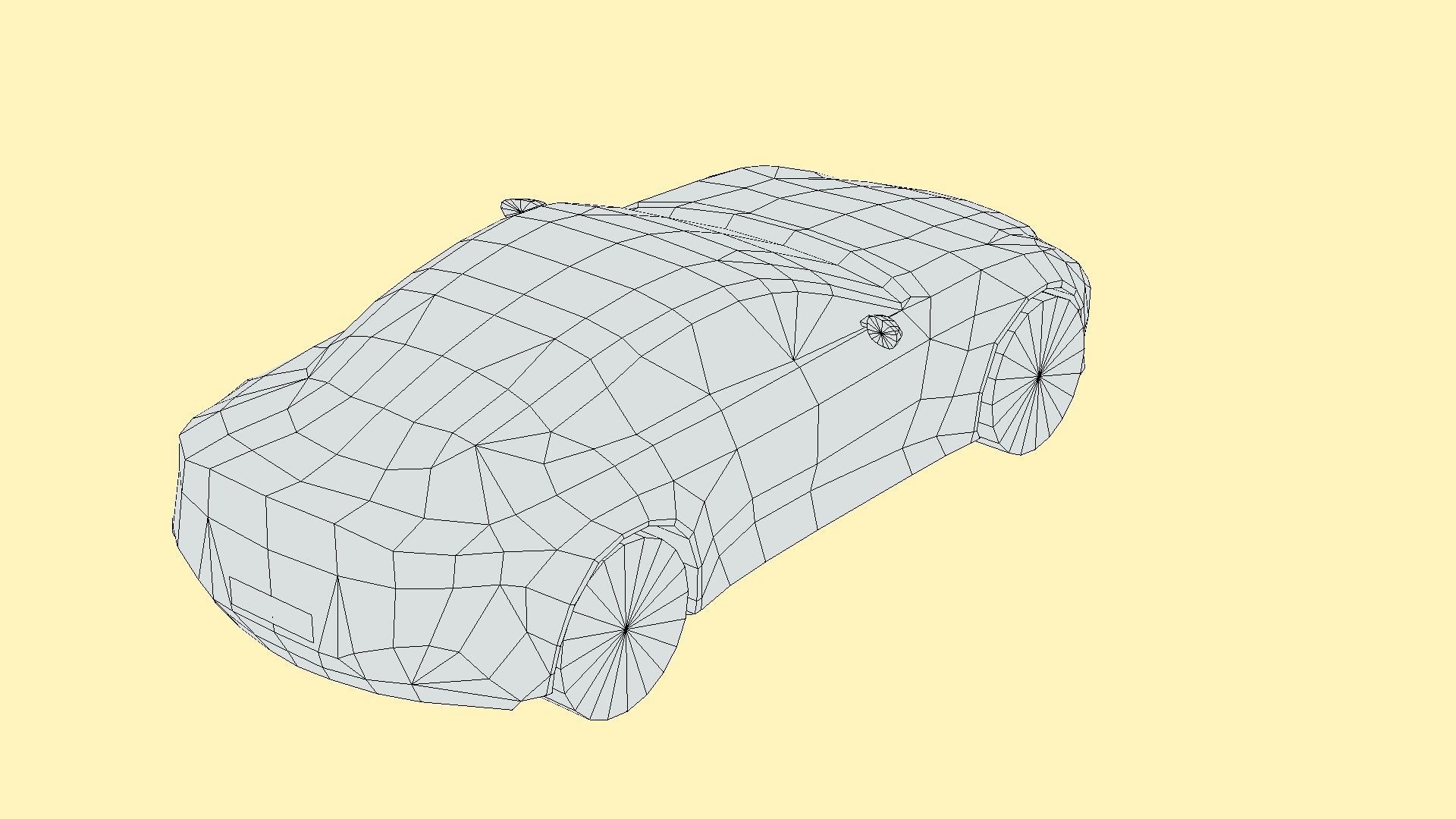 Aston Martin Vantage 2024 Low-poly 3D model_6