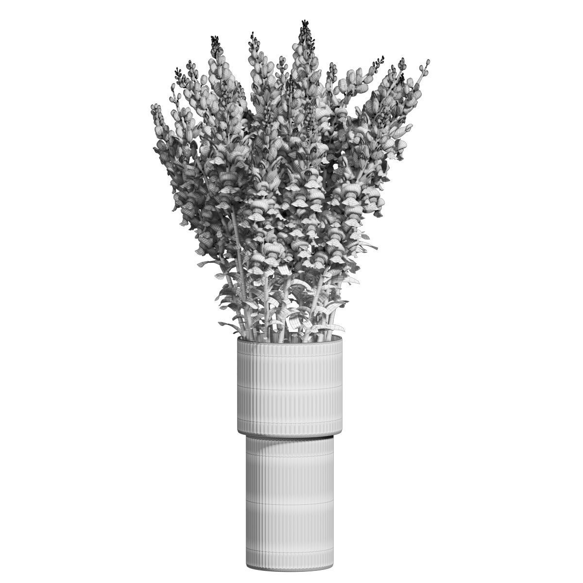 Flower In Vase 27 3D model_4