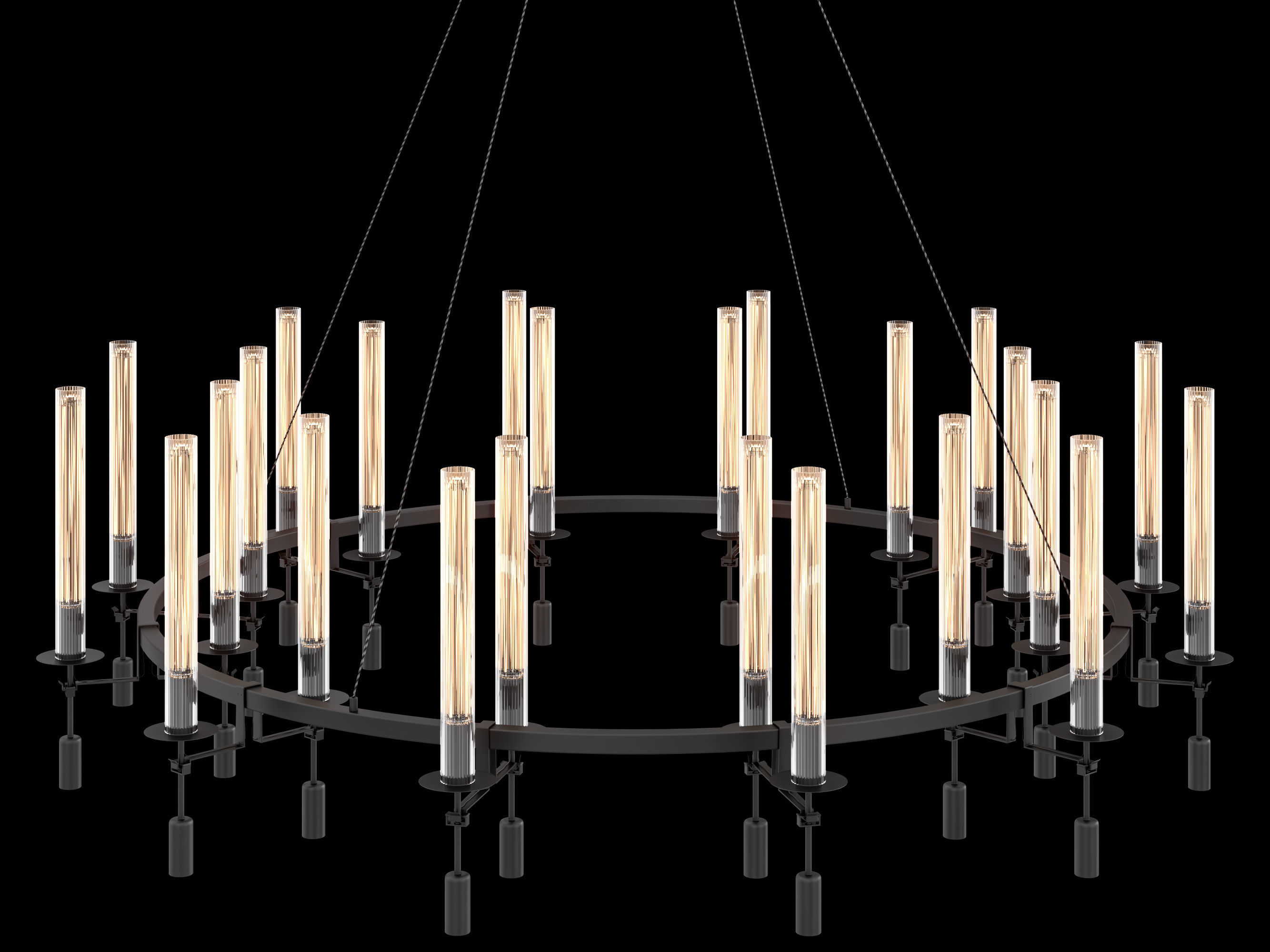 RH Fontanelle Round Chandelier 3D model_1