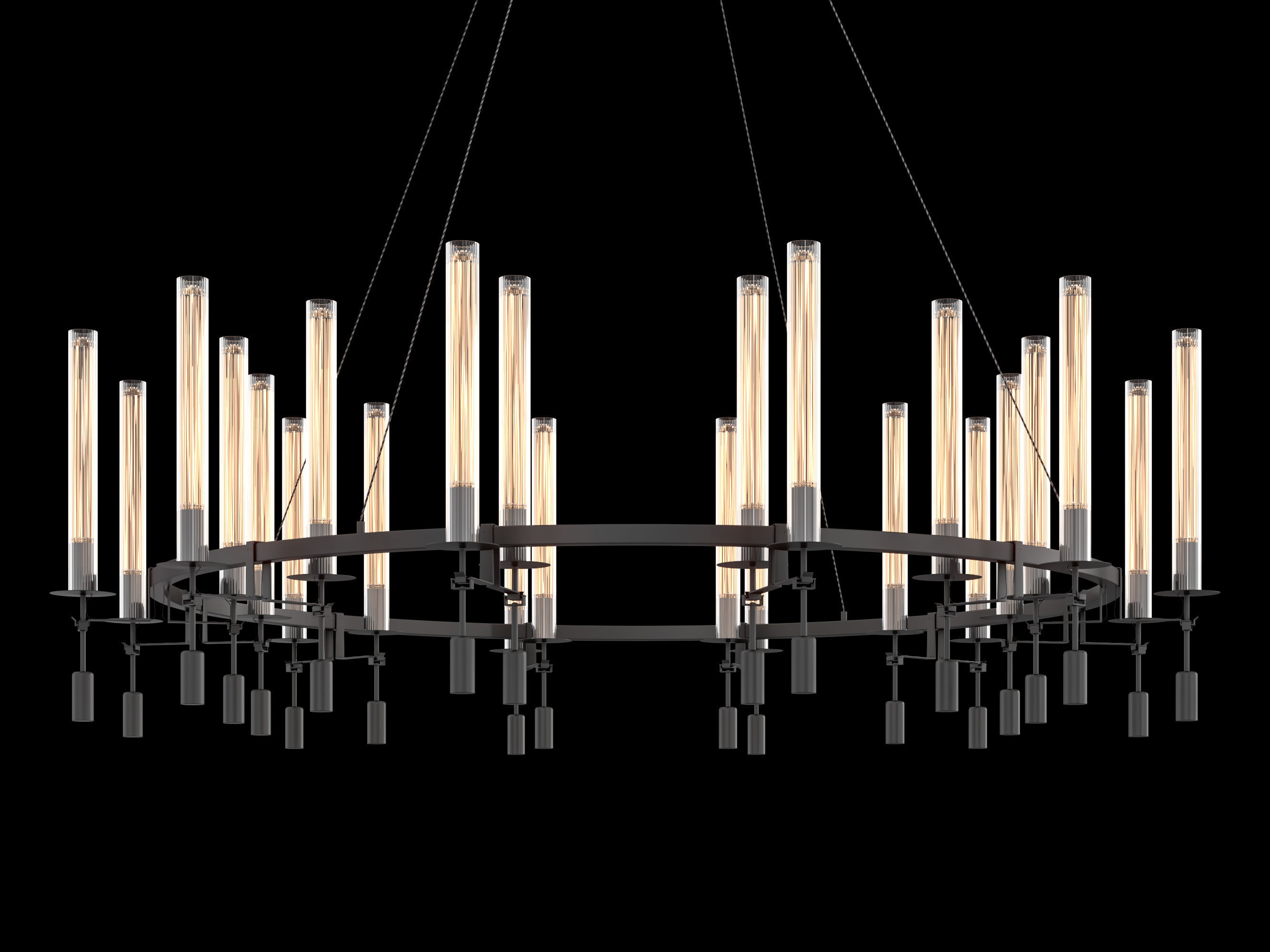 RH Fontanelle Round Chandelier 3D model_4