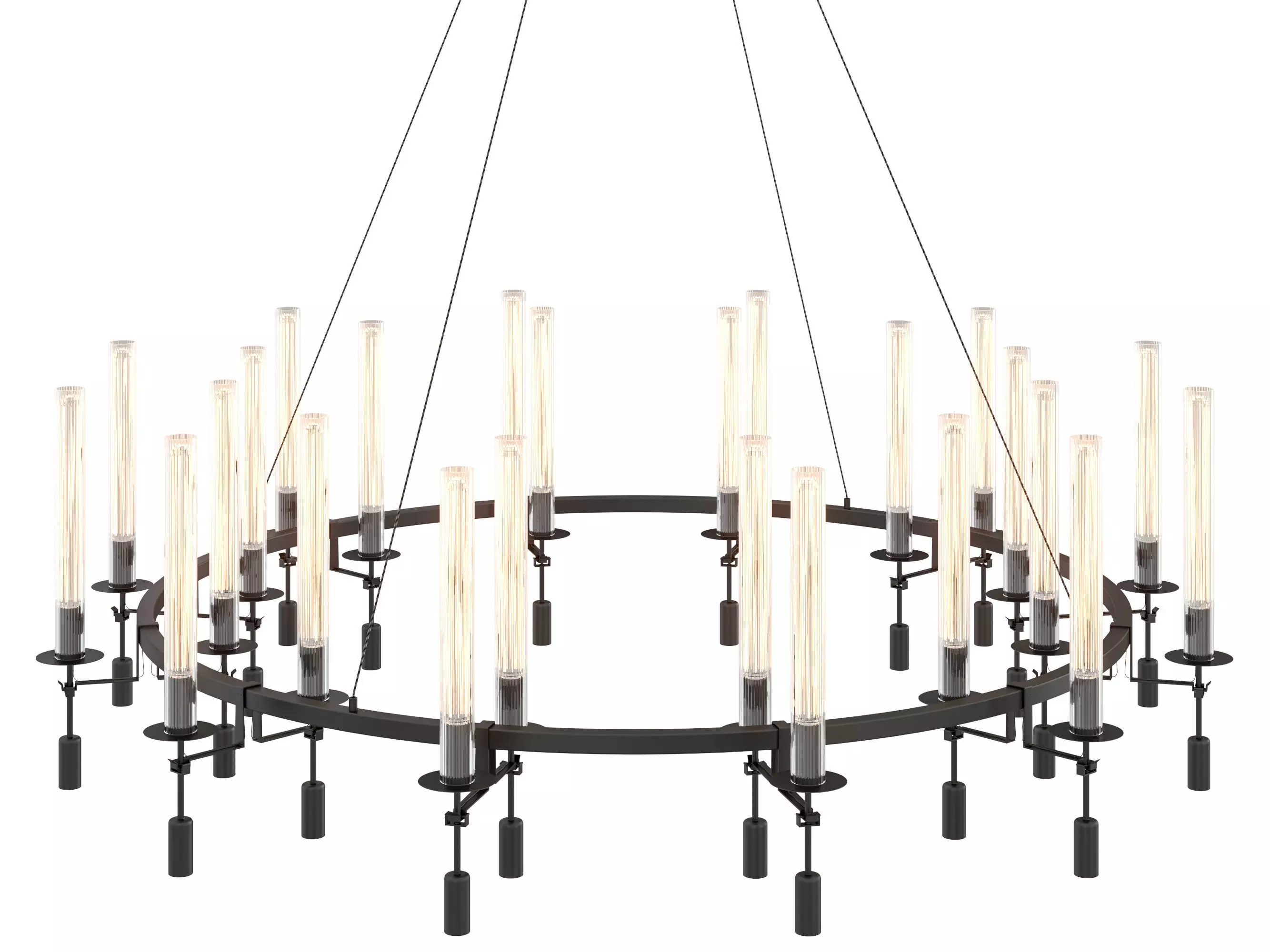 RH Fontanelle Round Chandelier 3D model_0