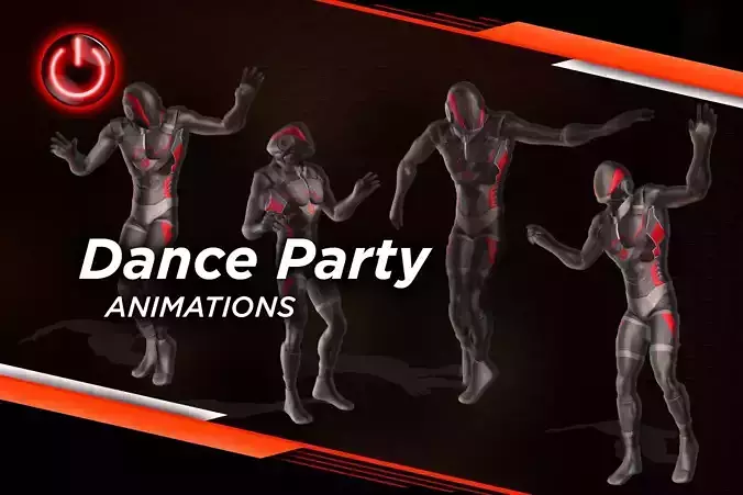 Dance Party - 3D Character Animations 3D model