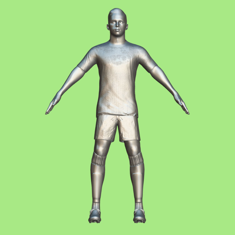 T-Pose Rigged Pablo Sarabia Spain Euro 2024 3D model_3