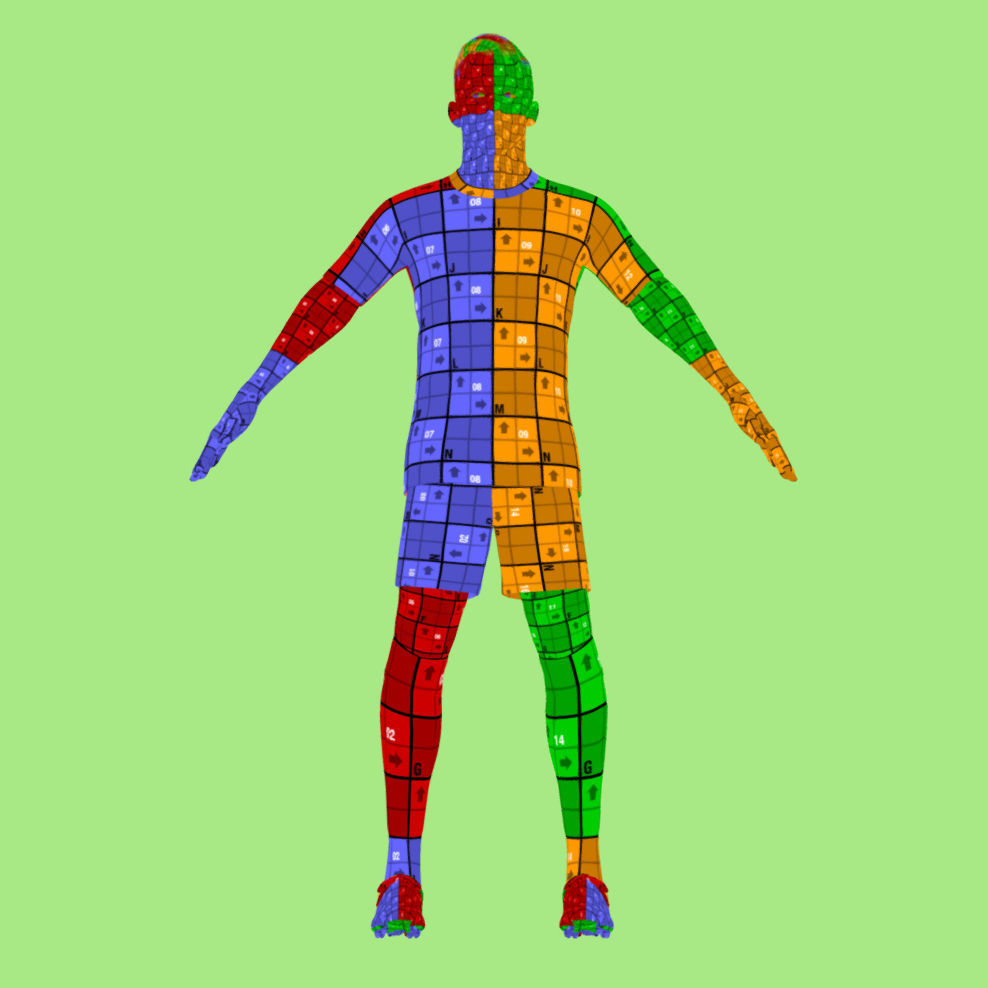 T-Pose Rigged Pablo Sarabia Spain Euro 2024 3D model_6