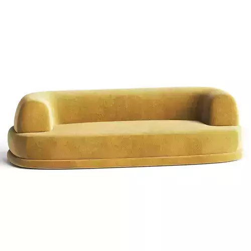 sofa soft yellow
