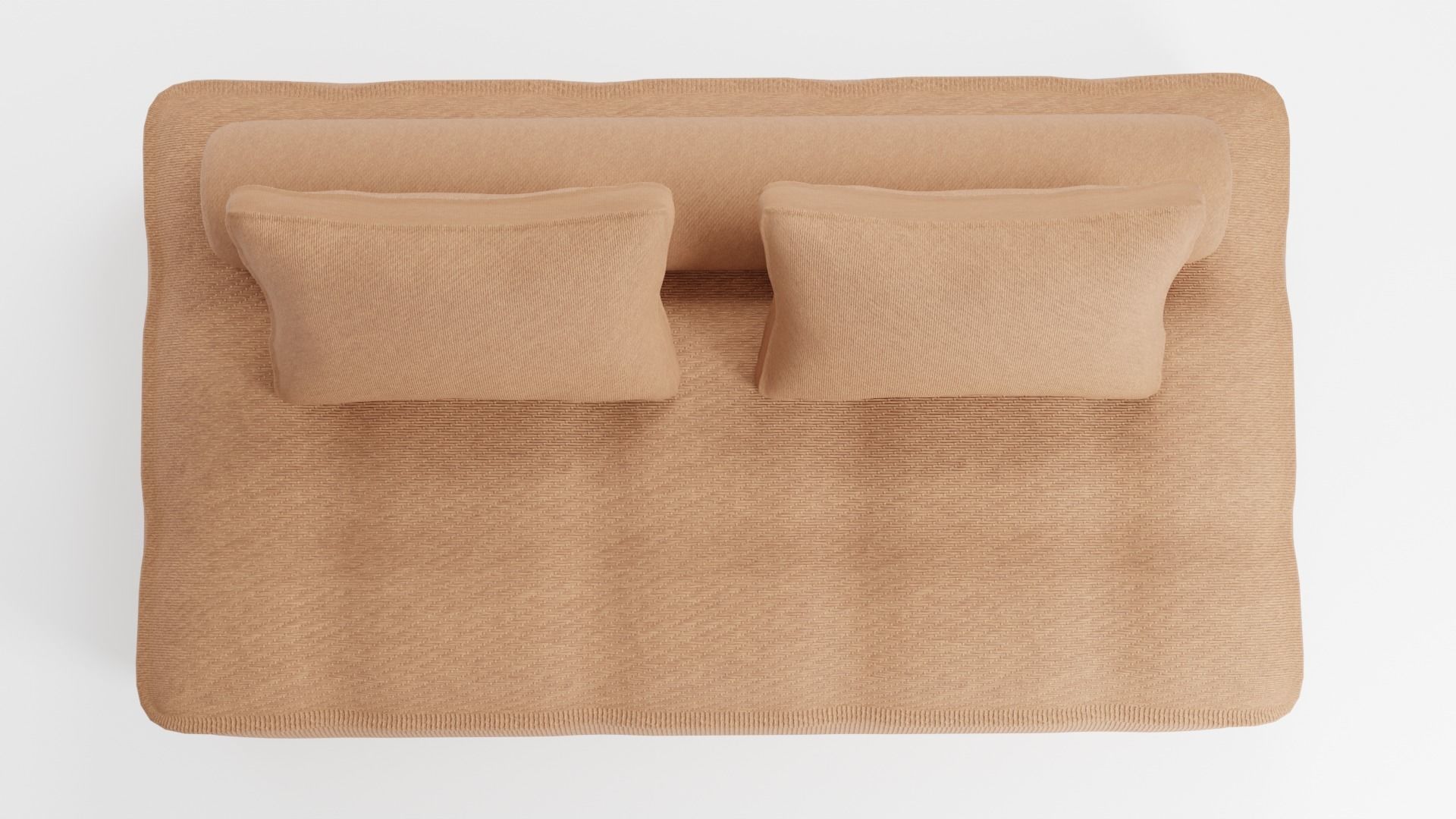 Piedmont sofa in modern Scandinavian style in brown tones 3D model_5