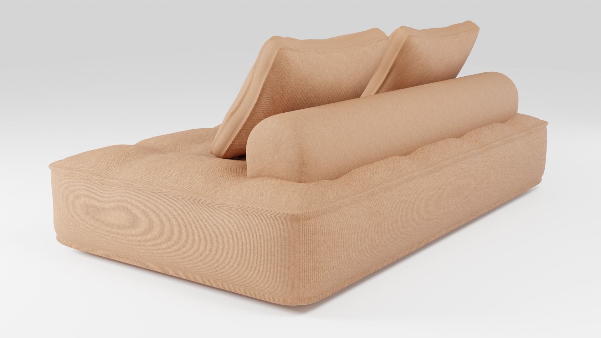 Piedmont sofa in modern Scandinavian style in brown tones 3D model_3