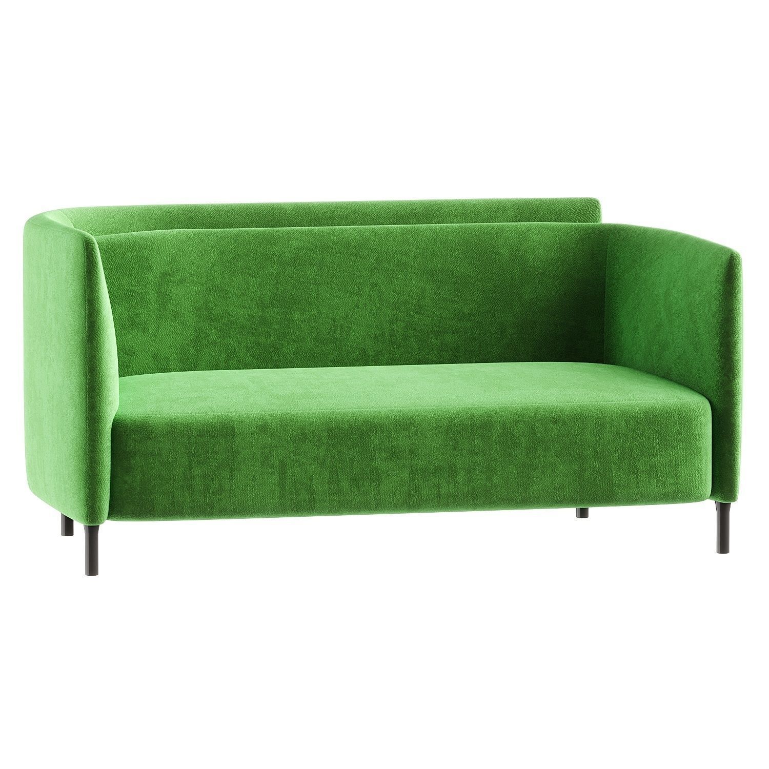 sofa red 3 3D model_1