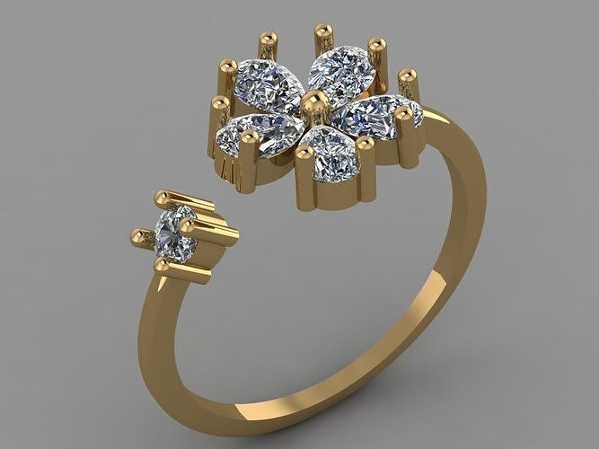 Gold ring 3D print model