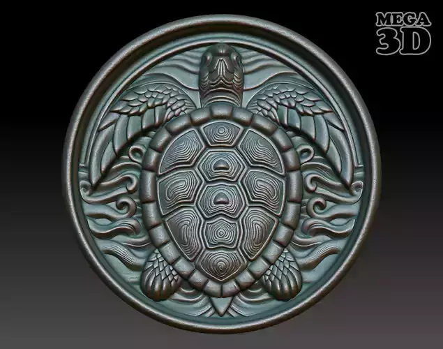 Turtle Basrelief 240601