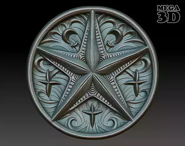 Starfish Basrelief 240601