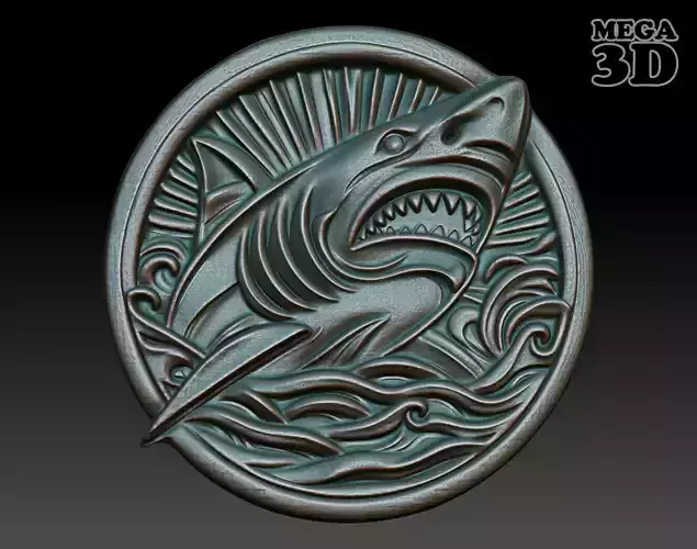 Shark Basrelief 240601