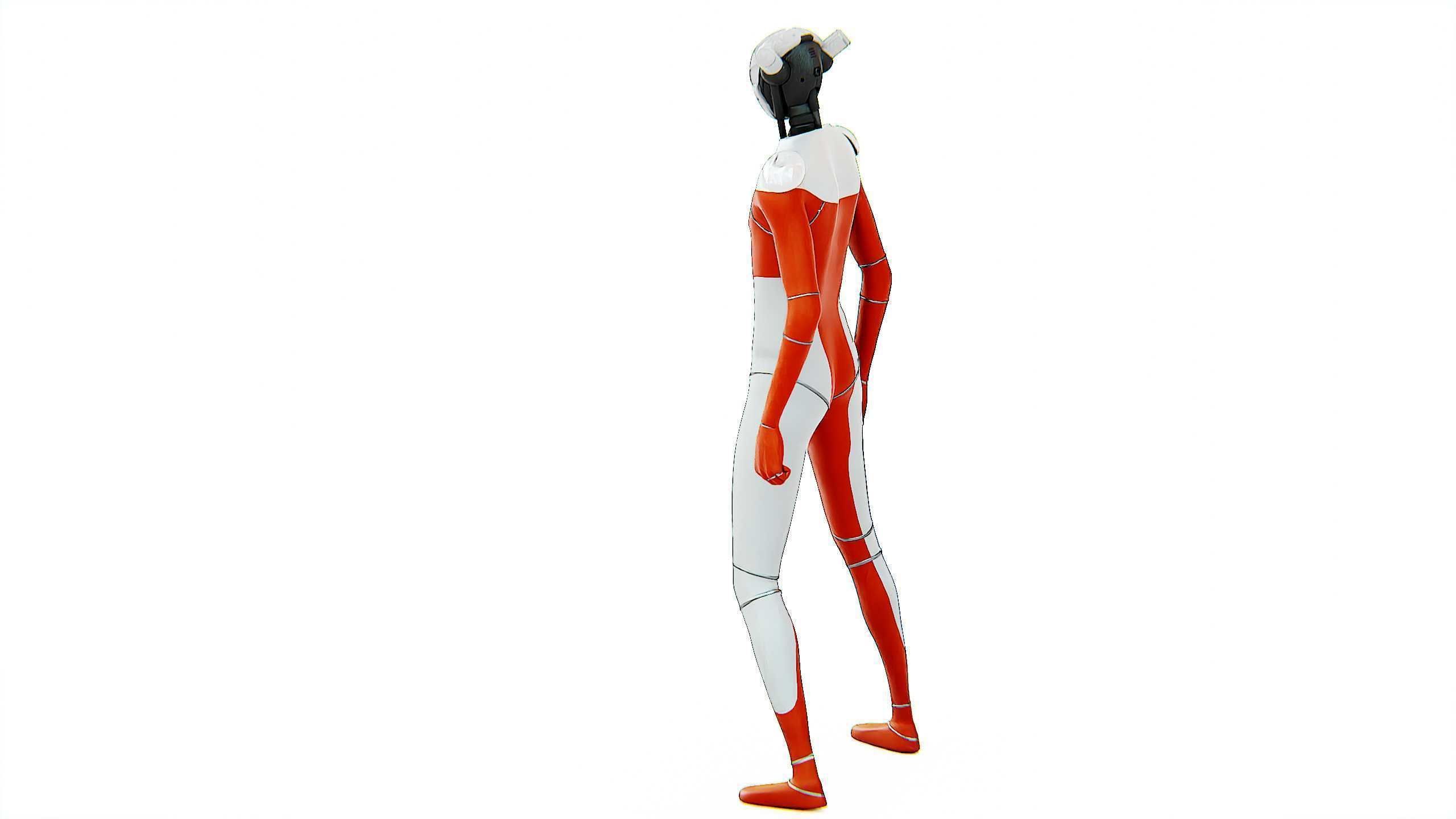 TESLA ROBOT V-3 Rigged for Unreal Engine - Unity - MIXAMO 3D model_11