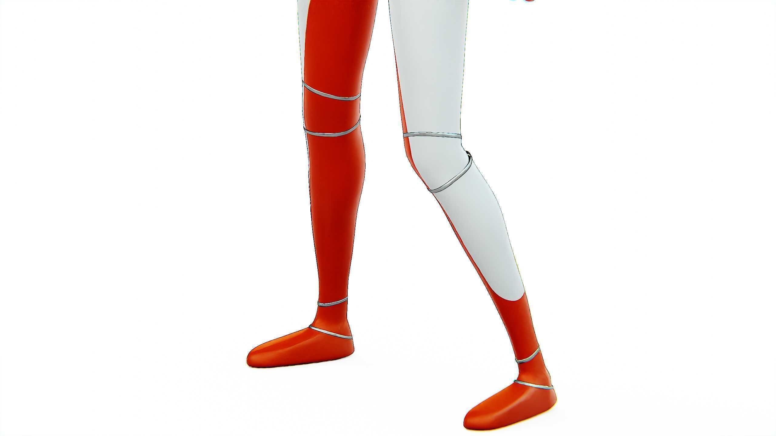 TESLA ROBOT V-3 Rigged for Unreal Engine - Unity - MIXAMO 3D model_28