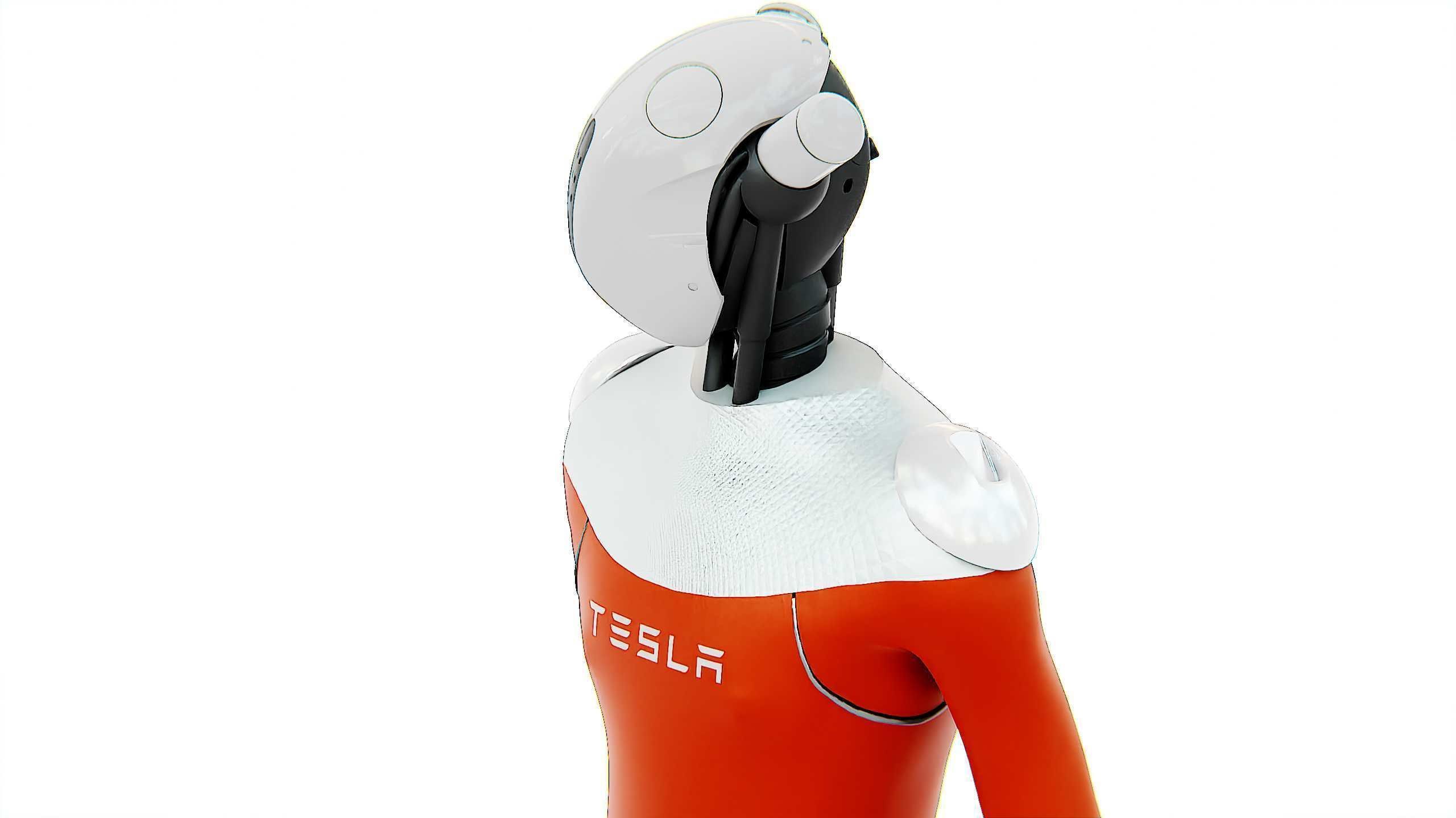 TESLA ROBOT V-3 Rigged for Unreal Engine - Unity - MIXAMO 3D model_23