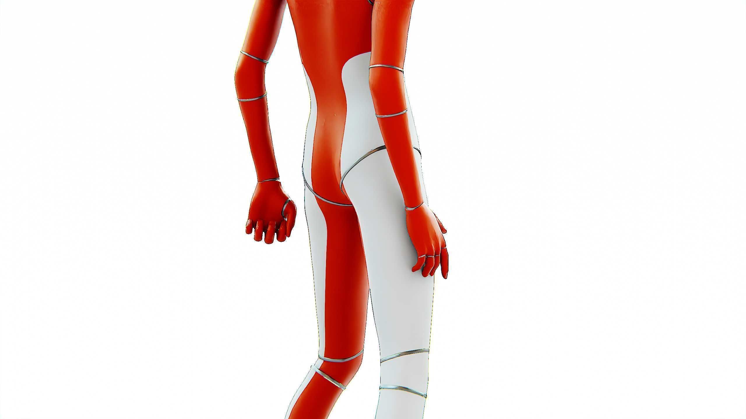 TESLA ROBOT V-3 Rigged for Unreal Engine - Unity - MIXAMO 3D model_26