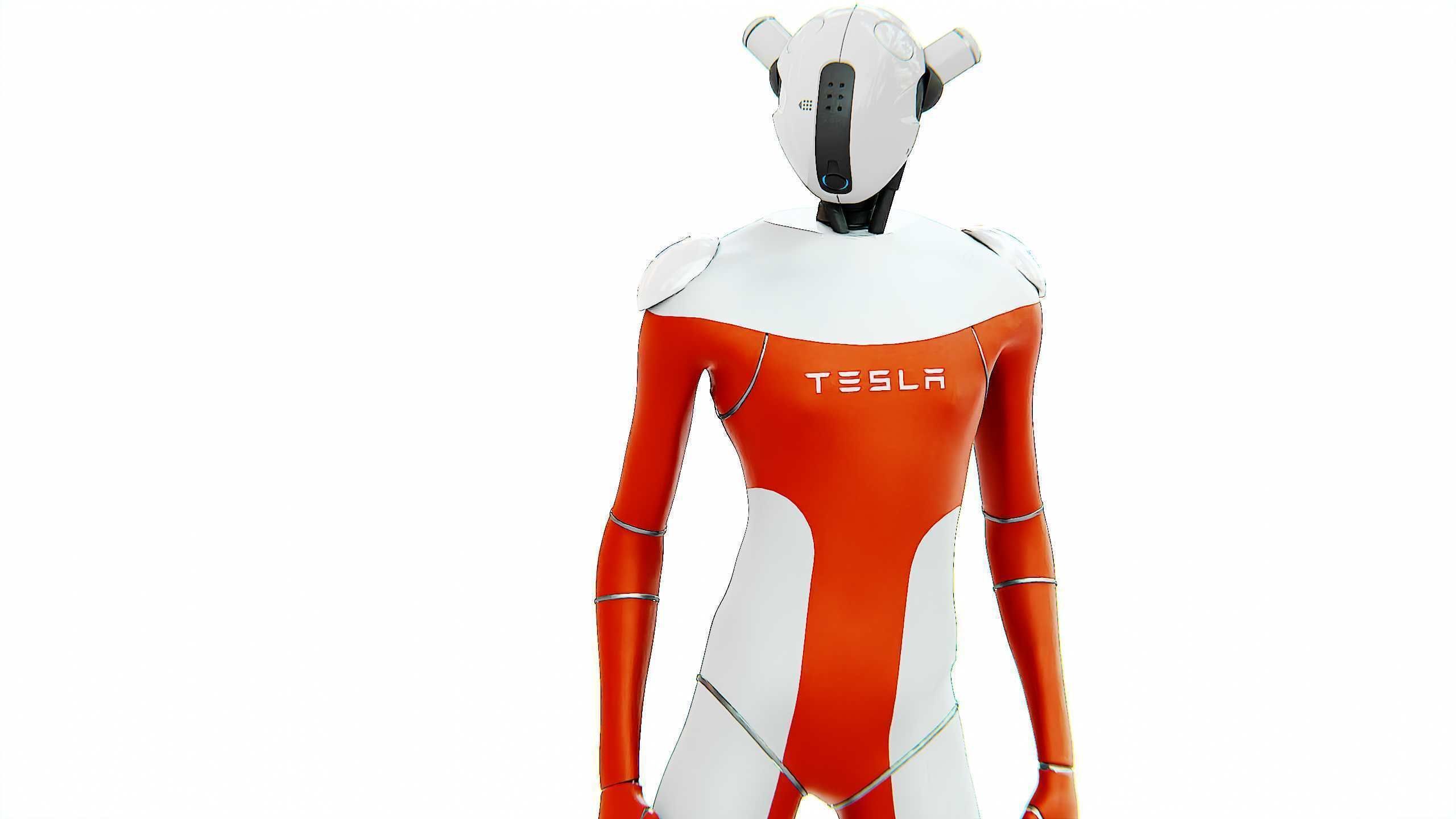 TESLA ROBOT V-3 Rigged for Unreal Engine - Unity - MIXAMO 3D model_21