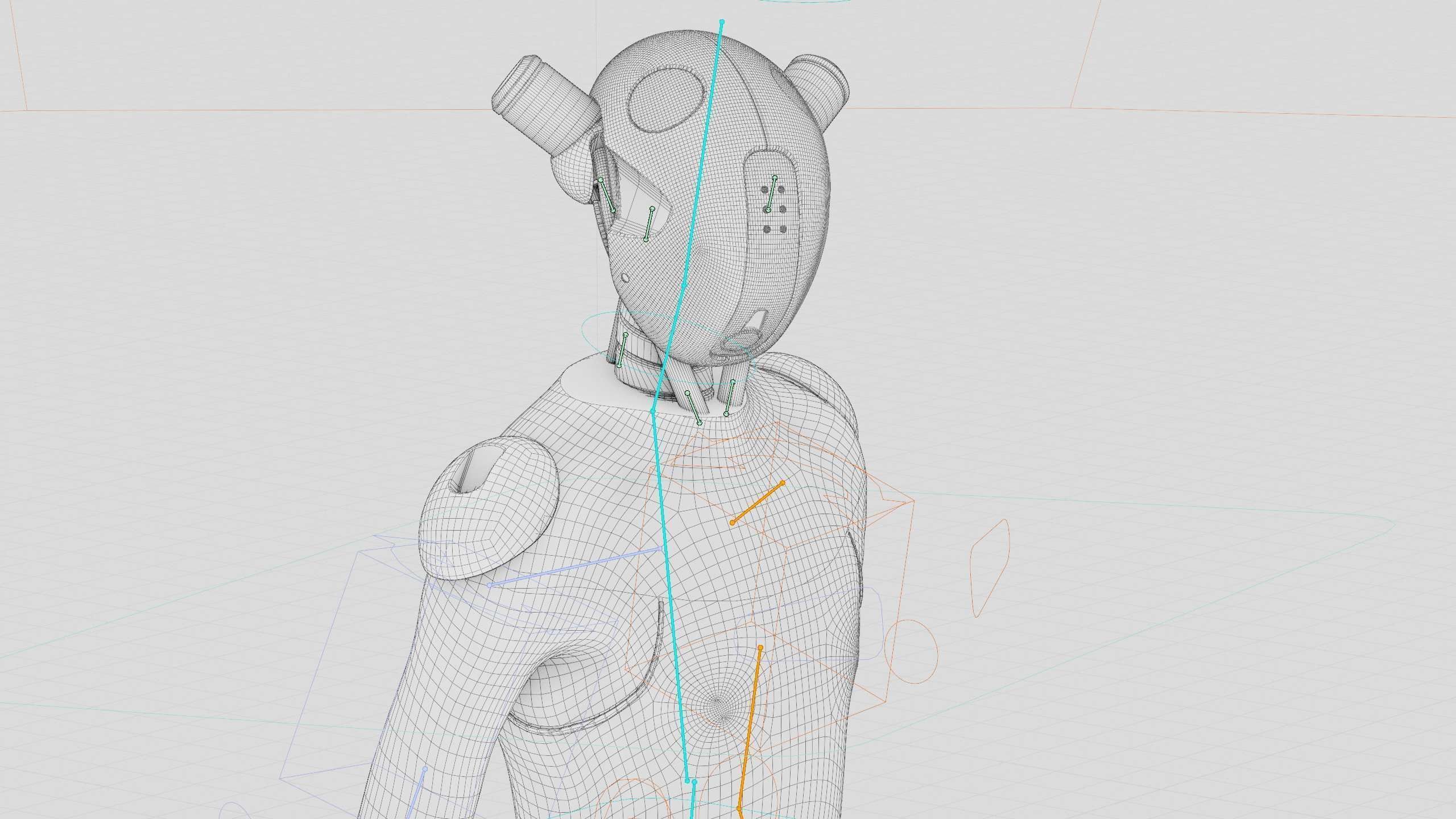 TESLA ROBOT V-3 Rigged for Unreal Engine - Unity - MIXAMO 3D model_42
