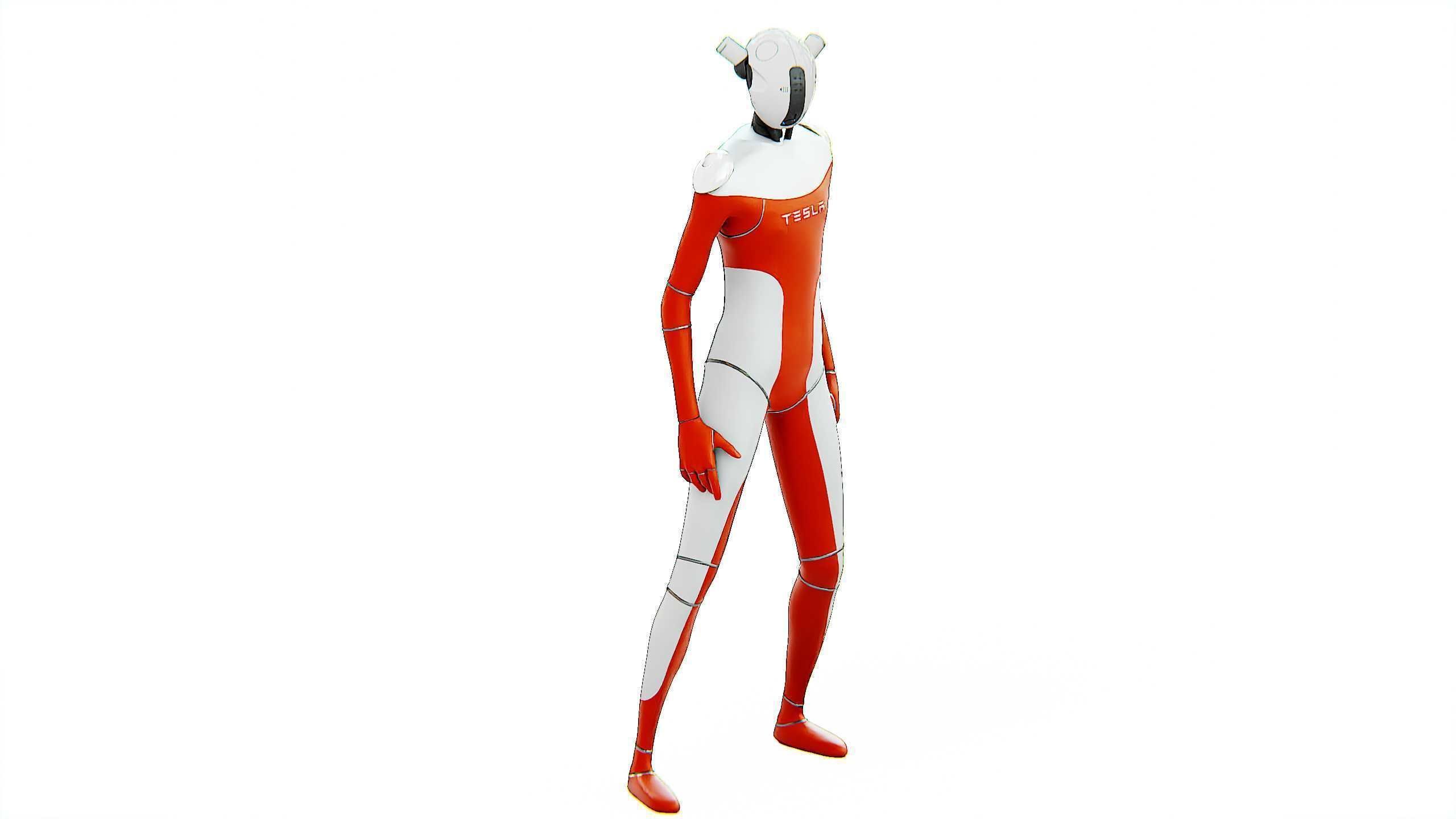 TESLA ROBOT V-3 Rigged for Unreal Engine - Unity - MIXAMO 3D model_18