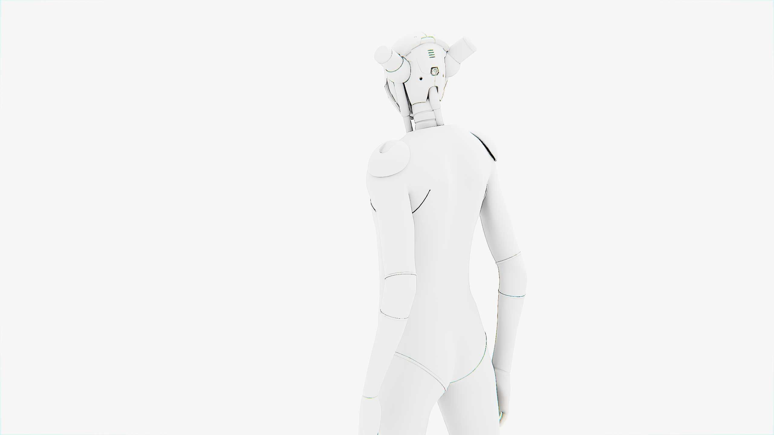 TESLA ROBOT V-3 Rigged for Unreal Engine - Unity - MIXAMO 3D model_33