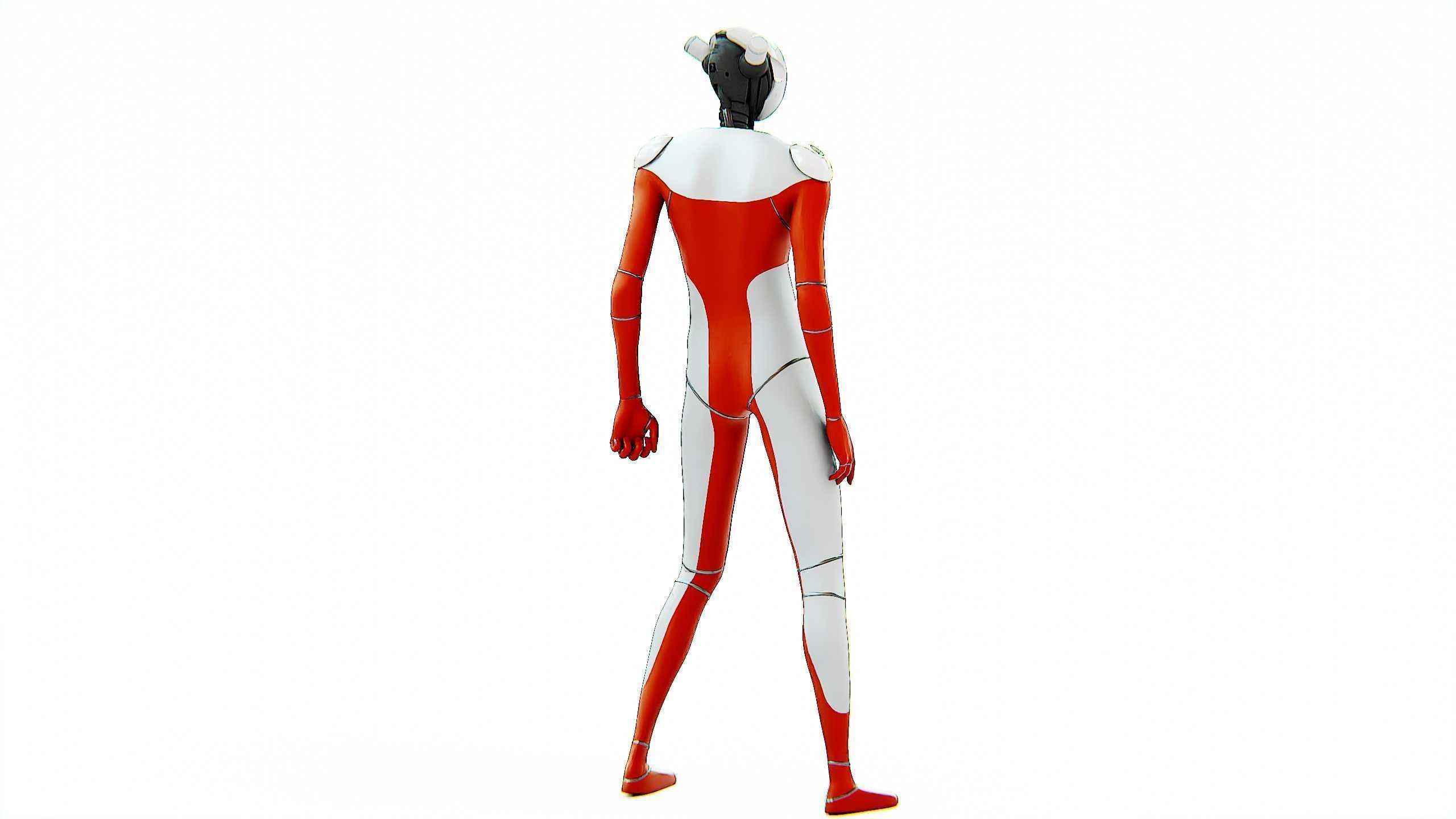 TESLA ROBOT V-3 Rigged for Unreal Engine - Unity - MIXAMO 3D model_15