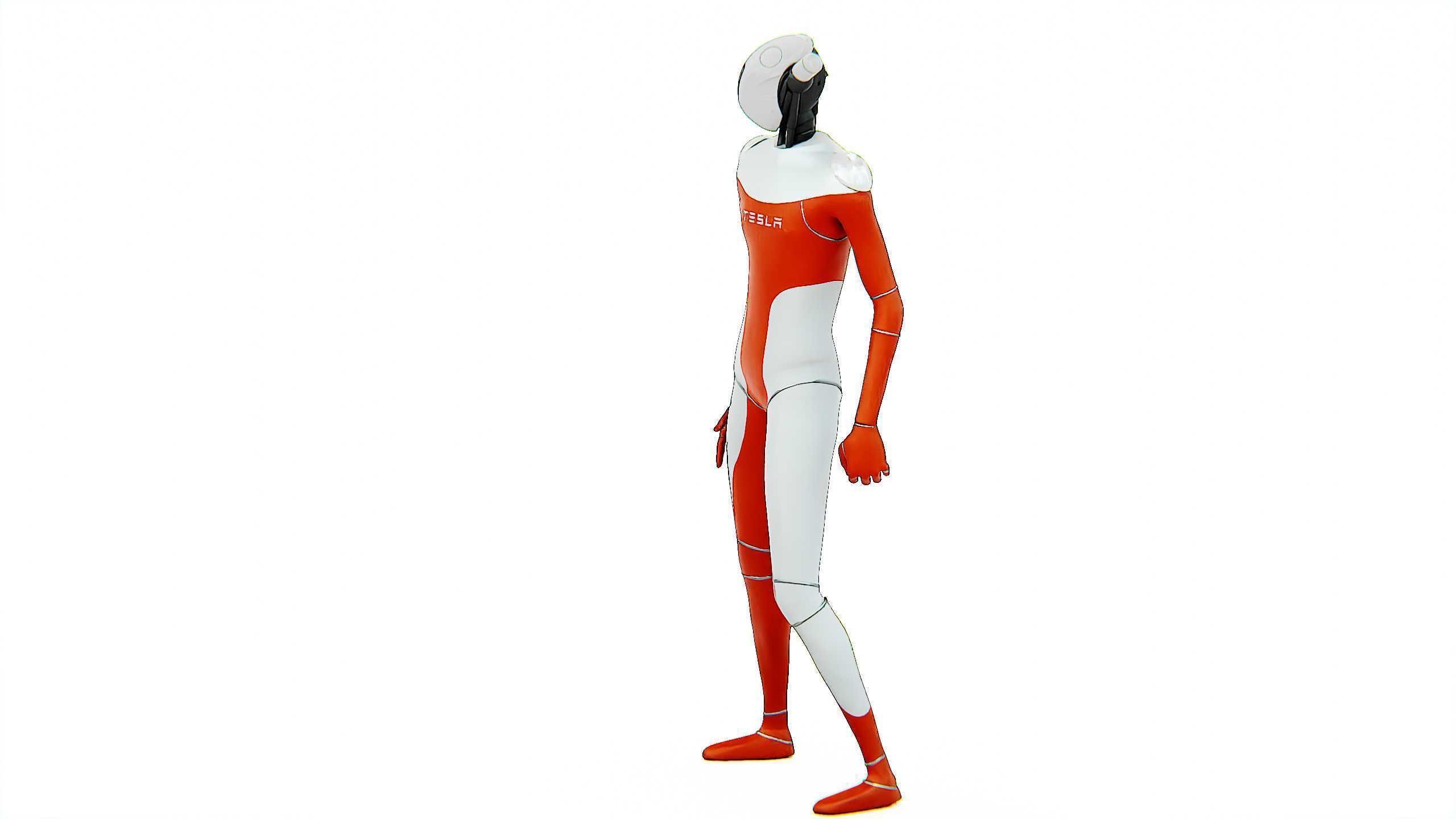 TESLA ROBOT V-3 Rigged for Unreal Engine - Unity - MIXAMO 3D model_8