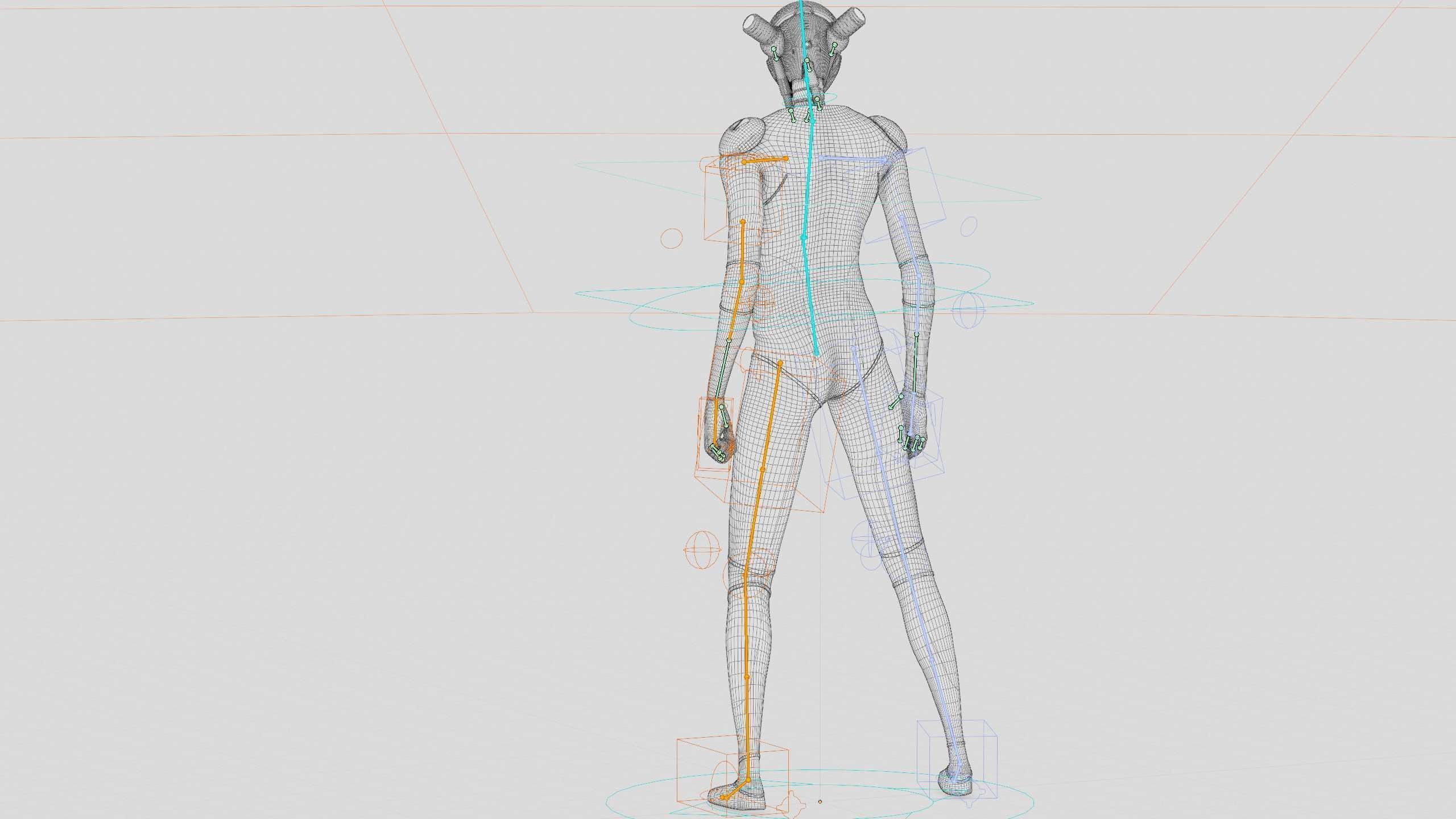 TESLA ROBOT V-3 Rigged for Unreal Engine - Unity - MIXAMO 3D model_41