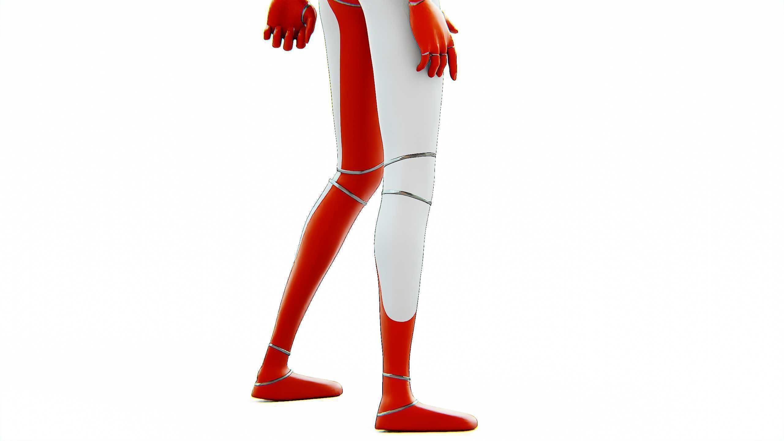 TESLA ROBOT V-3 Rigged for Unreal Engine - Unity - MIXAMO 3D model_27