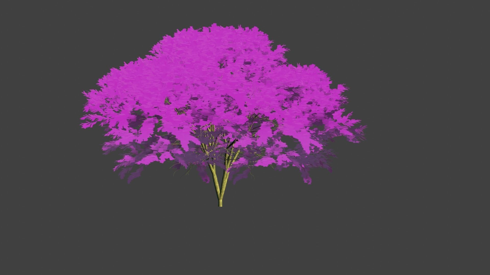 3d anime tree 3D model_3