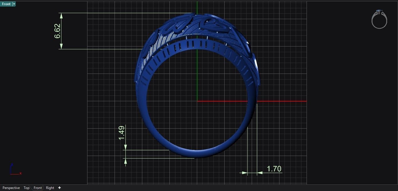 Hearts ring Free 3D print model_3
