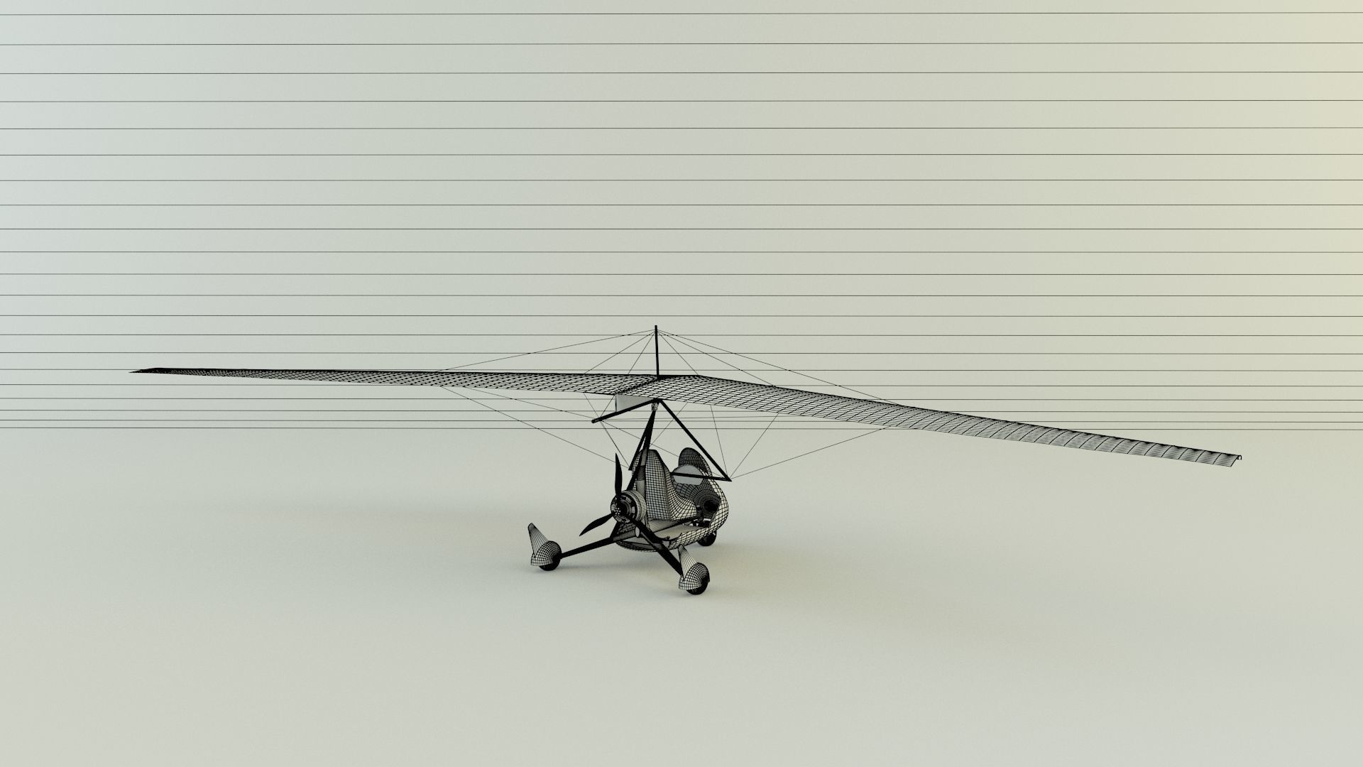 winged paramotor vehicle 3D model_12