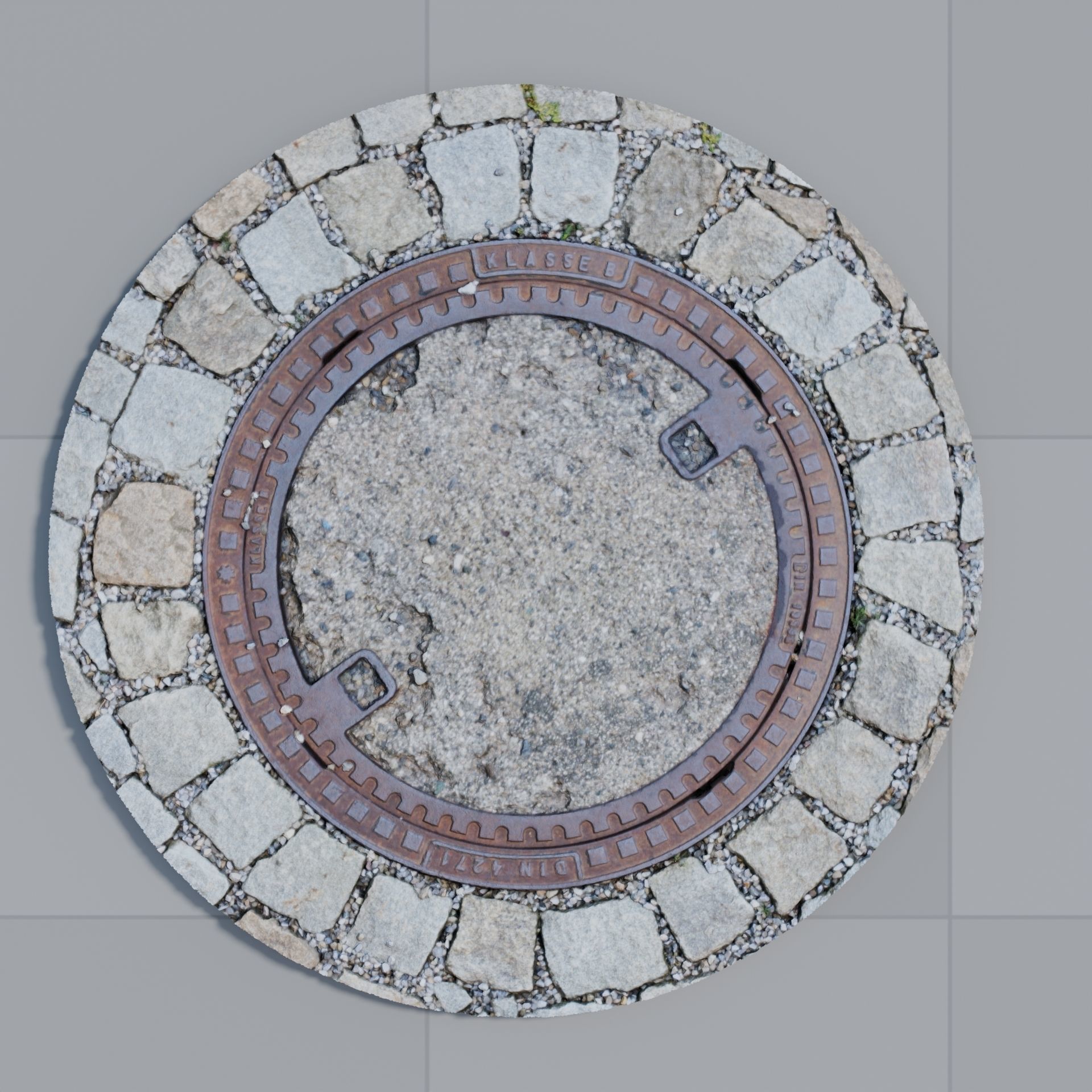 Manhole 2 Photoscan 3D model_4