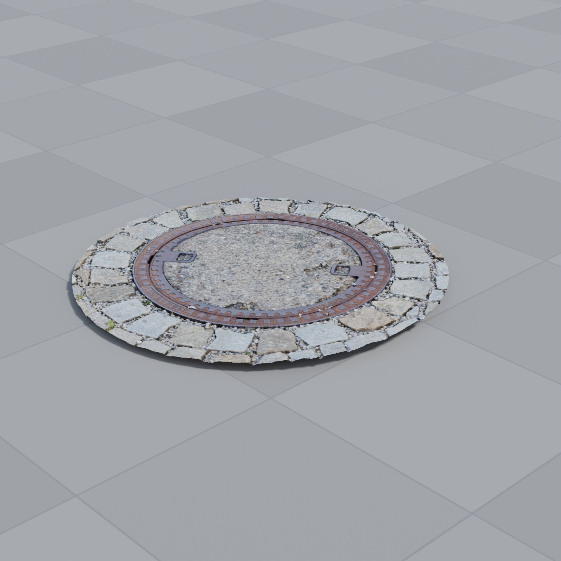 Manhole 2 Photoscan 3D model_1