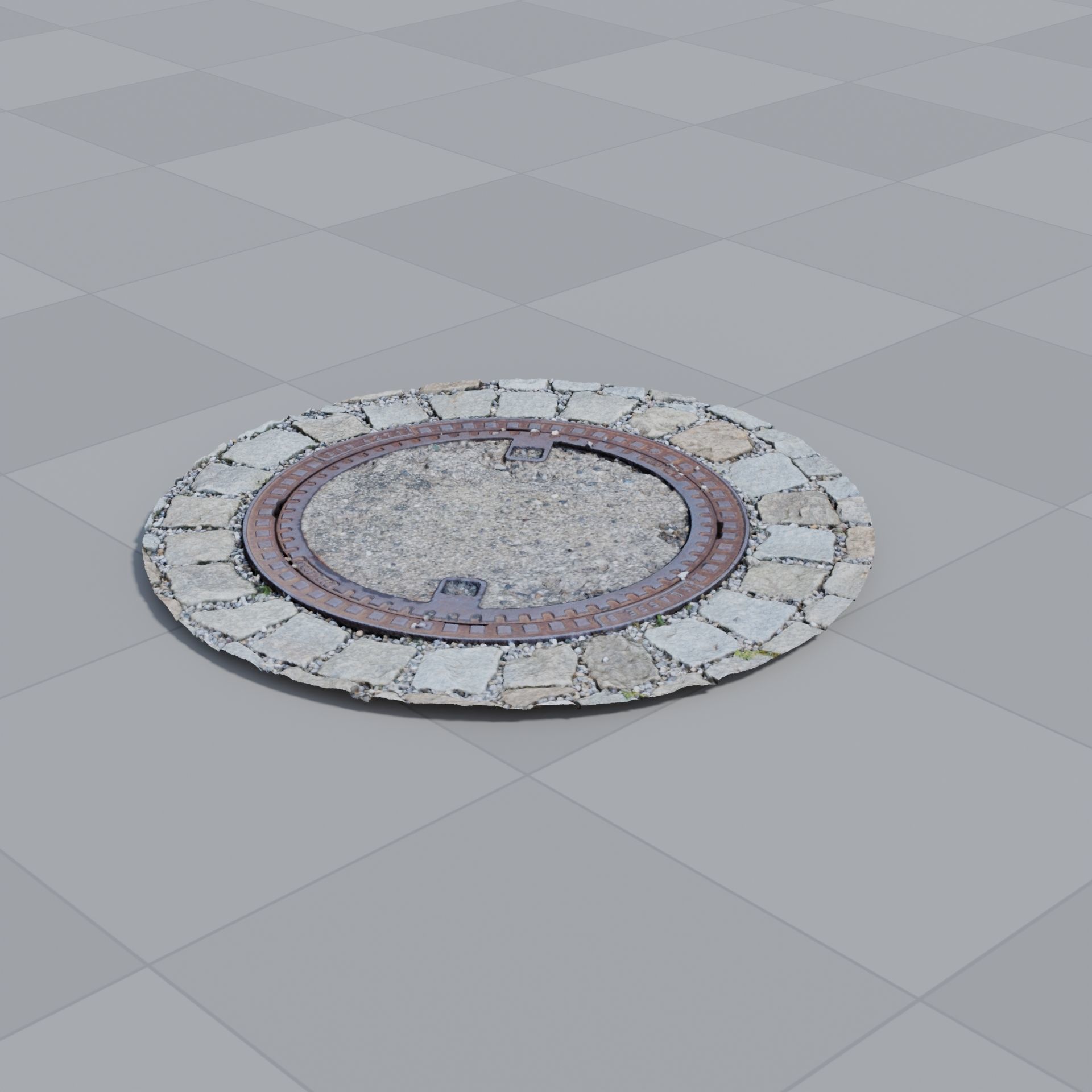 Manhole 2 Photoscan 3D model_2