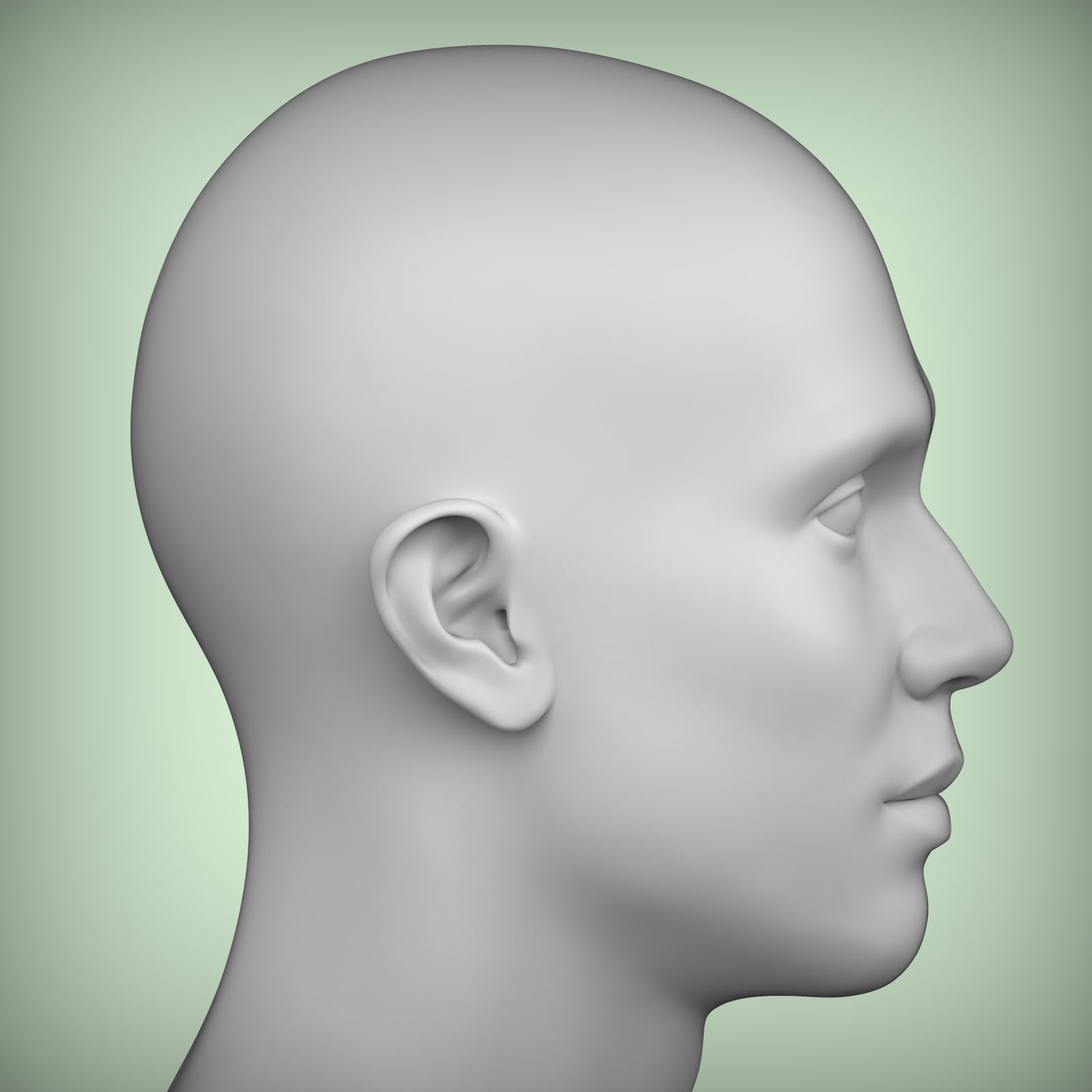 45 3D HEAD FACE FEMALE CHARACTER TEENAGER PORTRAIT DOLL 3D model_3