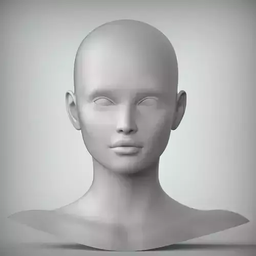 48 3D HEAD FACE FEMALE CHARACTER TEENAGER PORTRAIT DOLL