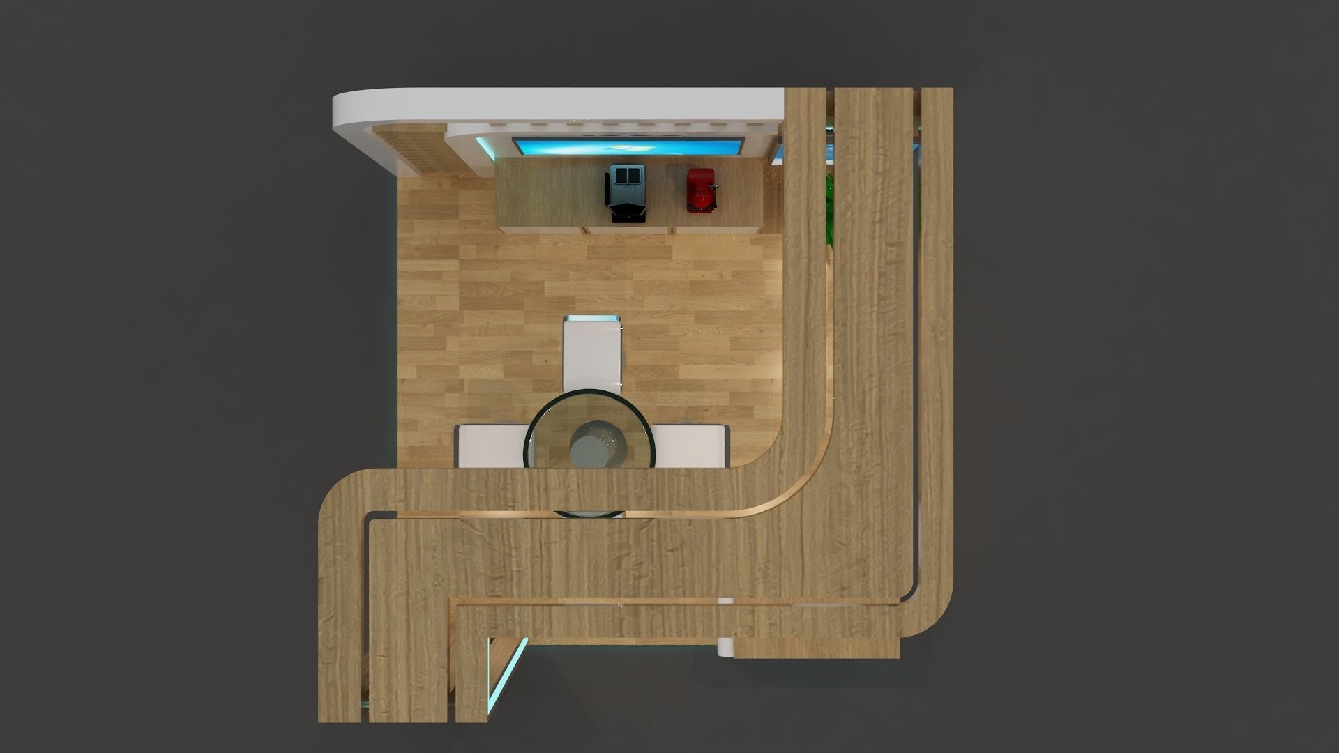 Exhibition booth 3D model_5