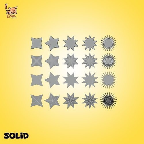Star Pack 01 Free 3D model