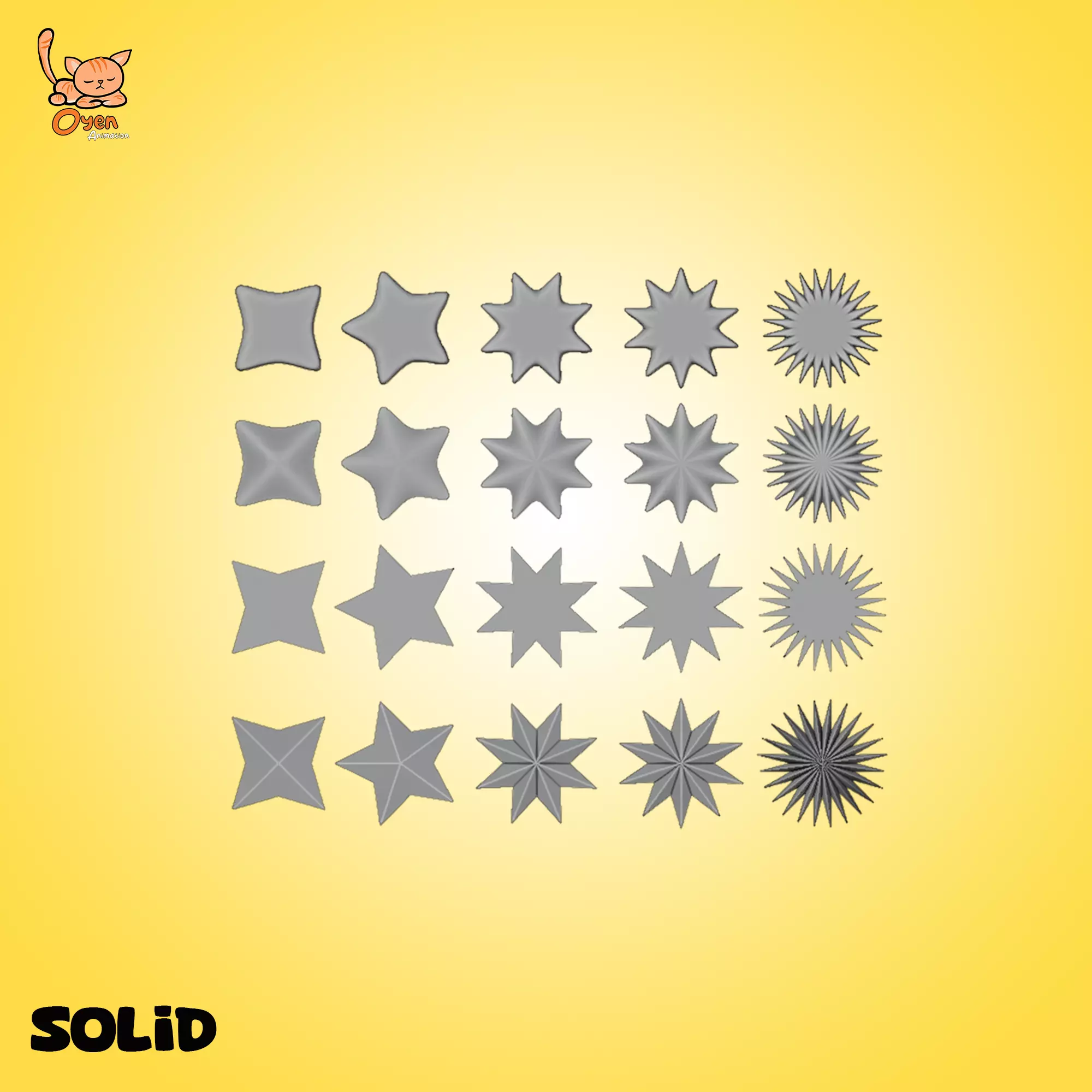Star Pack 01 Free 3D model