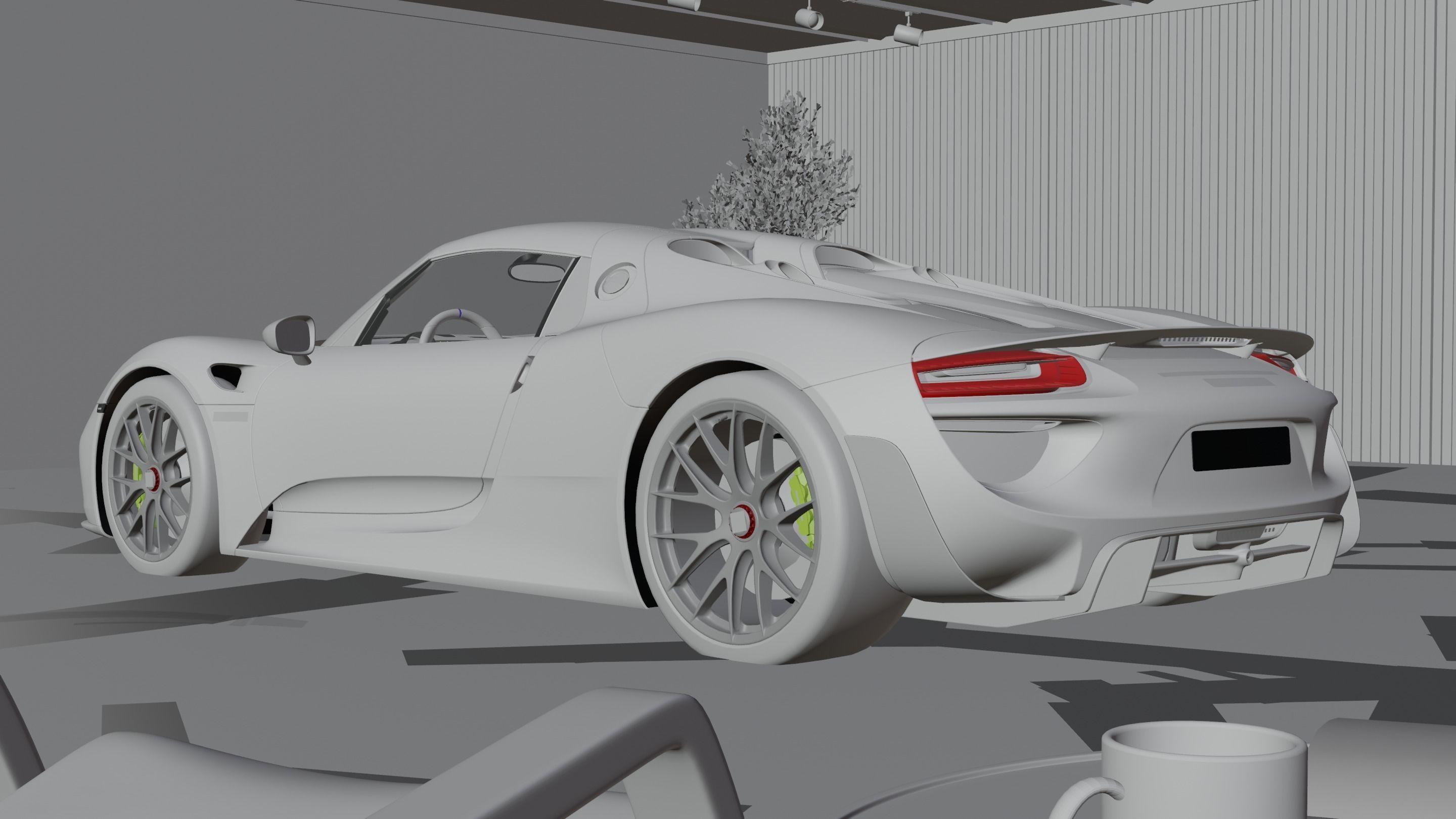 Porsche 918 3D model_3