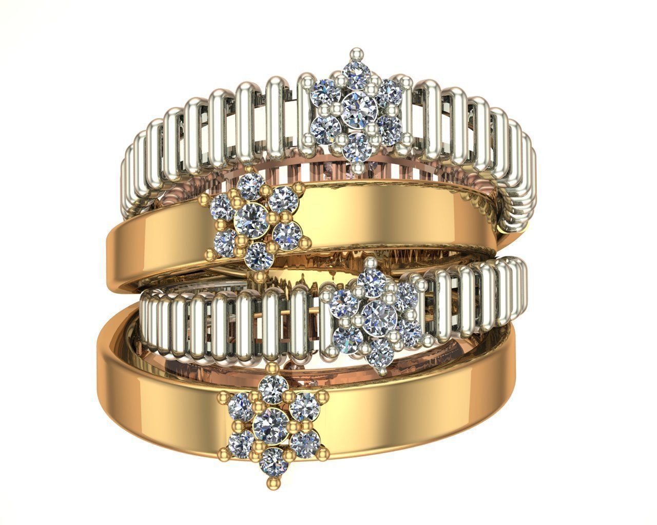 striped rings 3D Model Collection_14