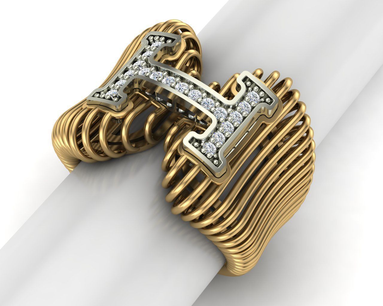 striped rings 3D Model Collection_19